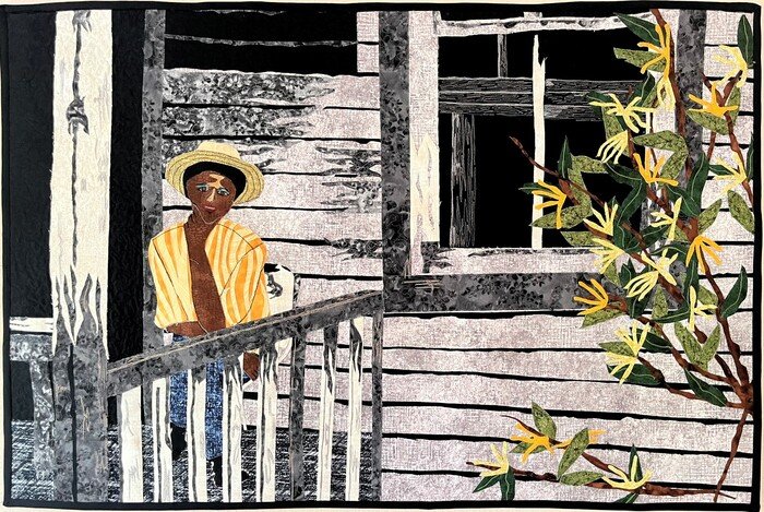  Sheila Meserschmidt 
 Mah Lindy Lou   
fiber 
27 x 40 in. 
$1,725