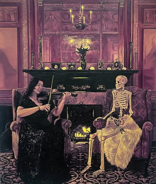  Audrey Lee 
 Swan Song   
oil 
84 x 72 in.