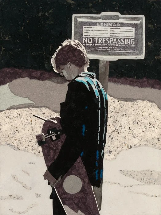  Virginia Primozic 
 King David of Everything   [1st prize] 
paper on canvas 
24 x 18 in. 
NFS