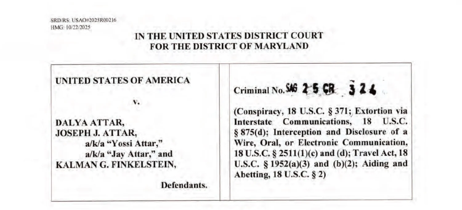The federal indictment of Sen. Dalya Attar