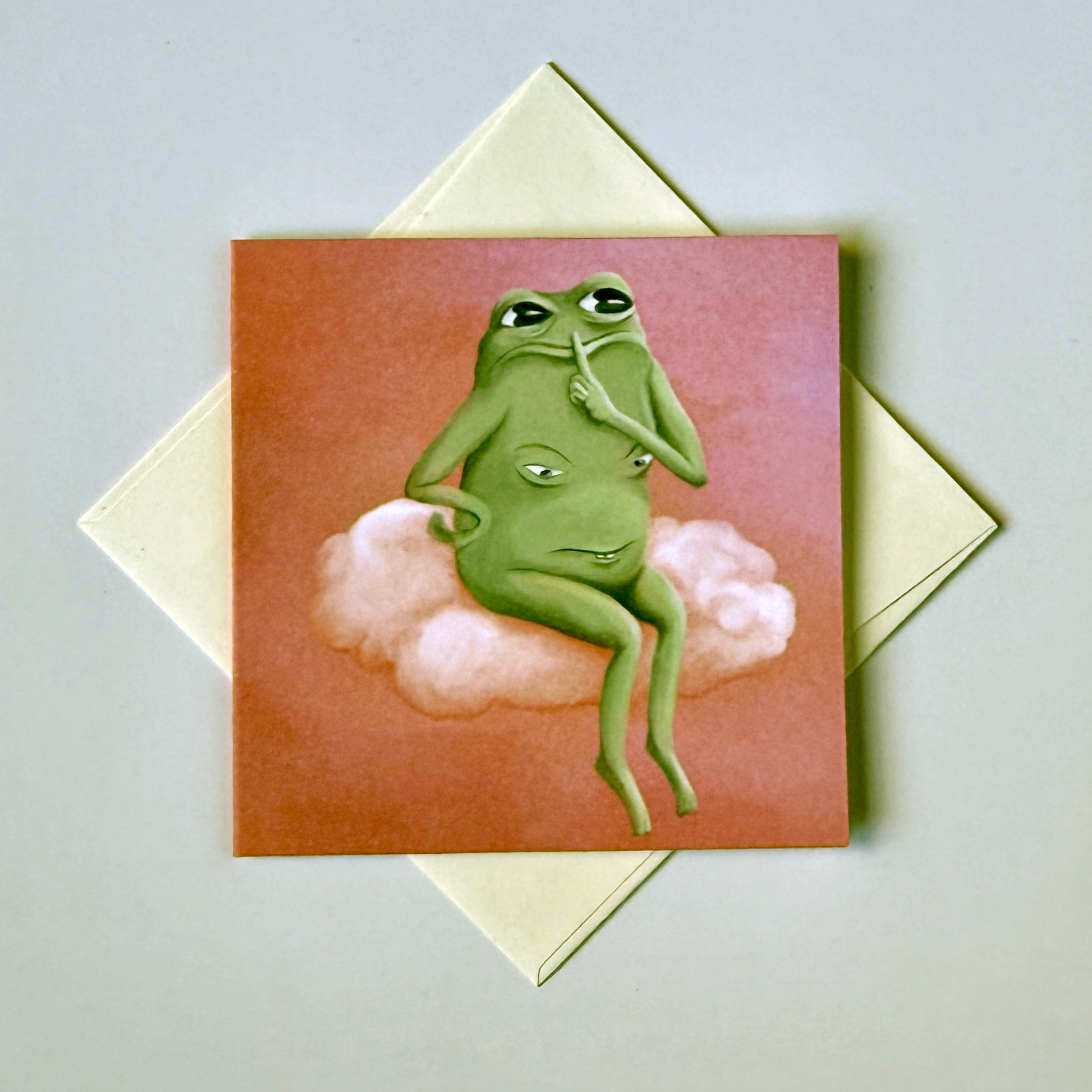 Secretive Frog Mini Card