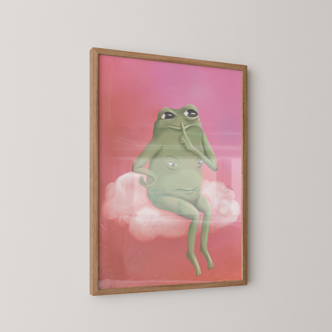 Secretive Frog 8 x 10" Print