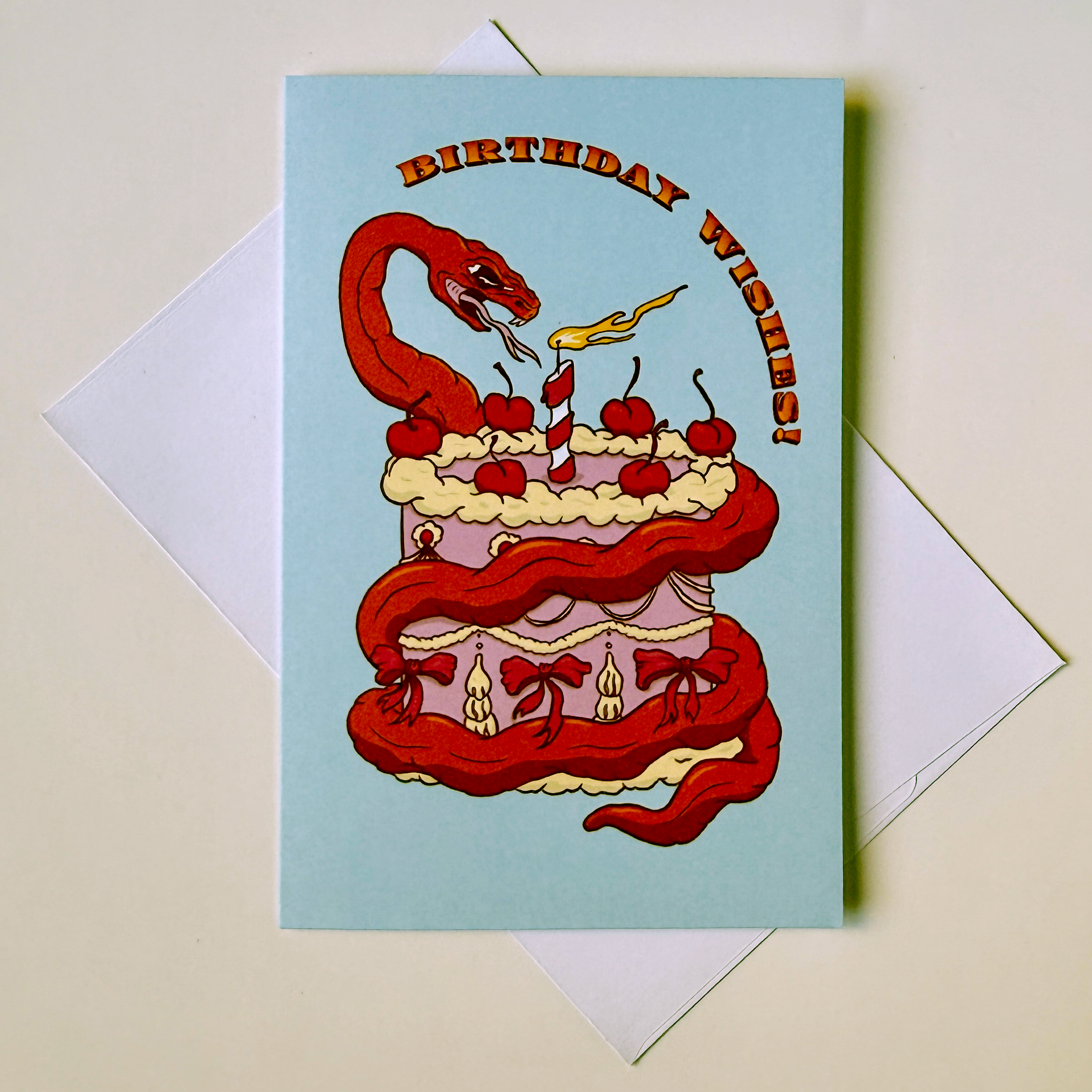 Snake Cake Card