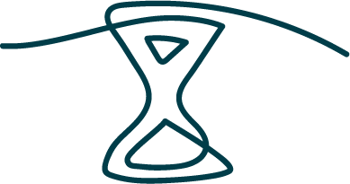 Drawing of an hourglass