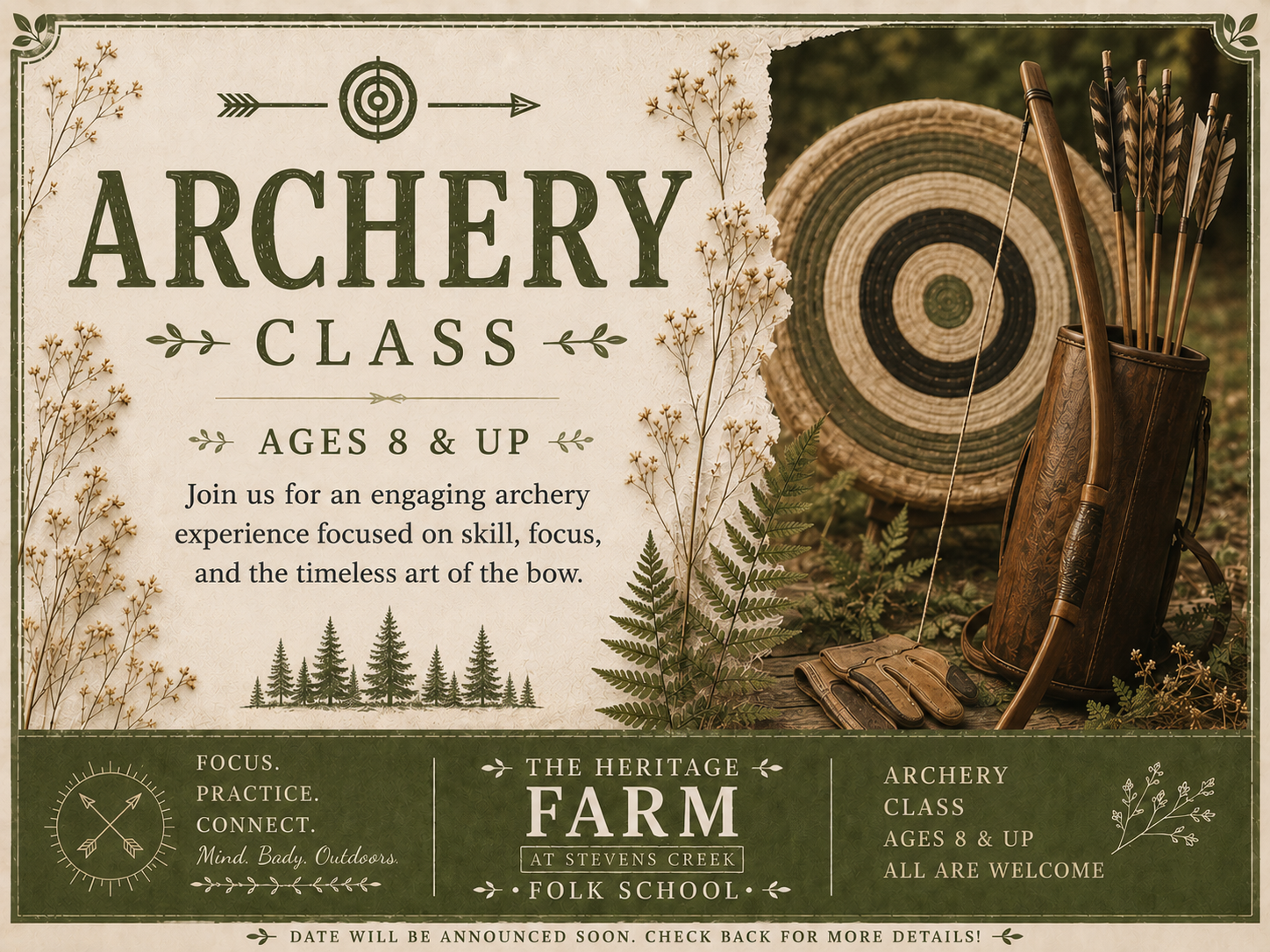 Archery Fundamentals 8+ (Early Session) October 17th 10:30AM-12:30PM