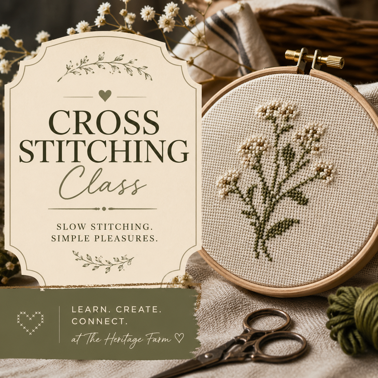 Cross Stitching For Beginners-Kids Ages 10-17