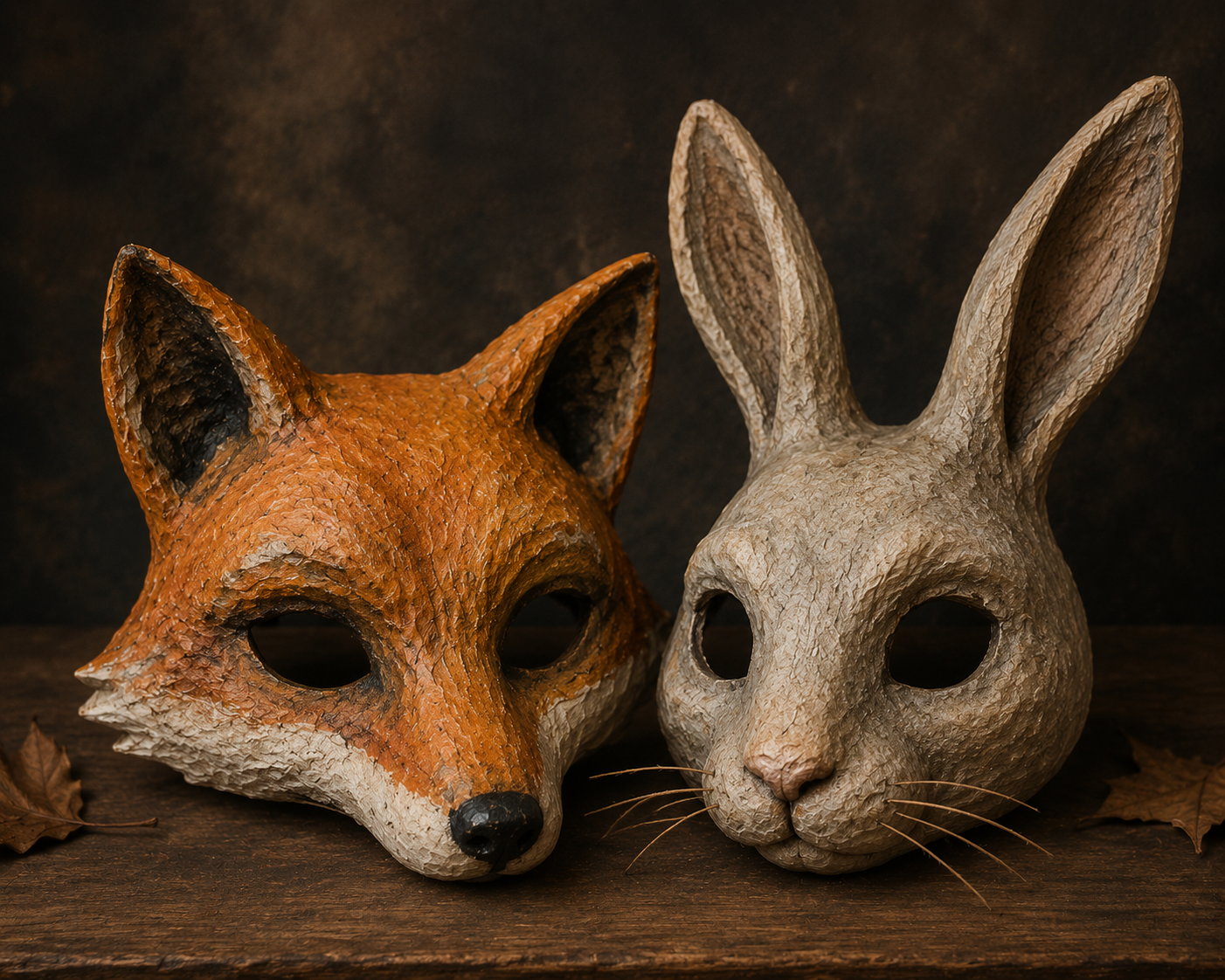 Woodland Folk Masks - Day One of Workshop