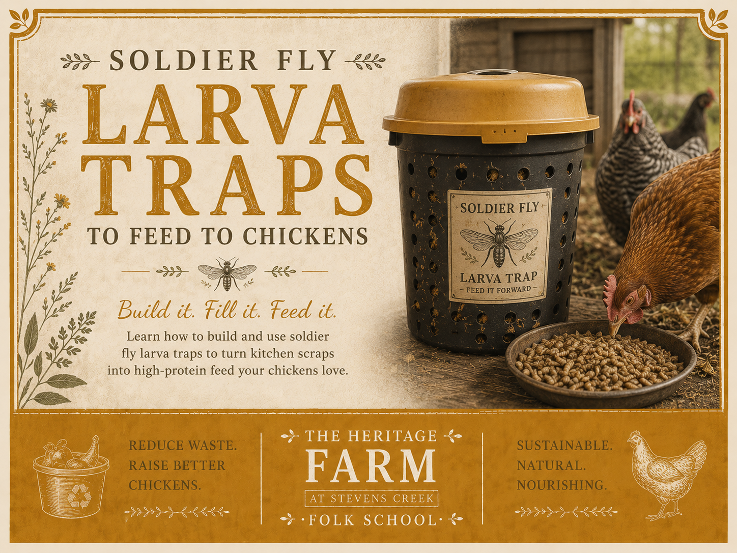 Build a Soldier Fly Larva Trap for Your Homestead