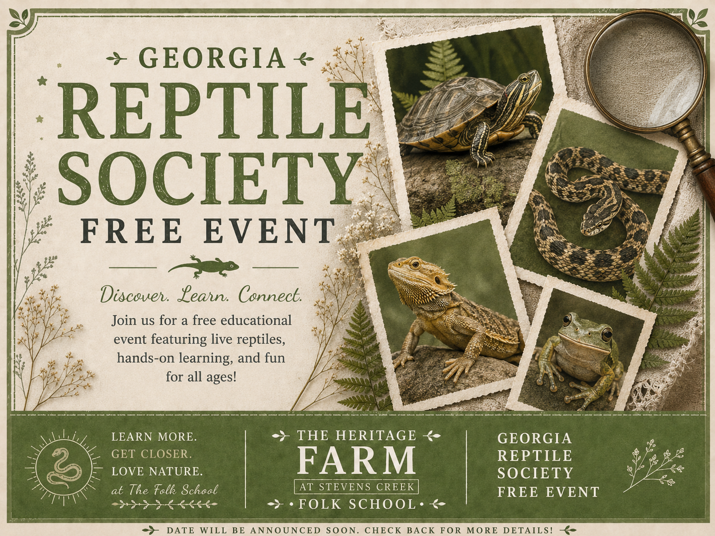 Georgia Reptile Society  - FREE EVENT - Date Announced Soon