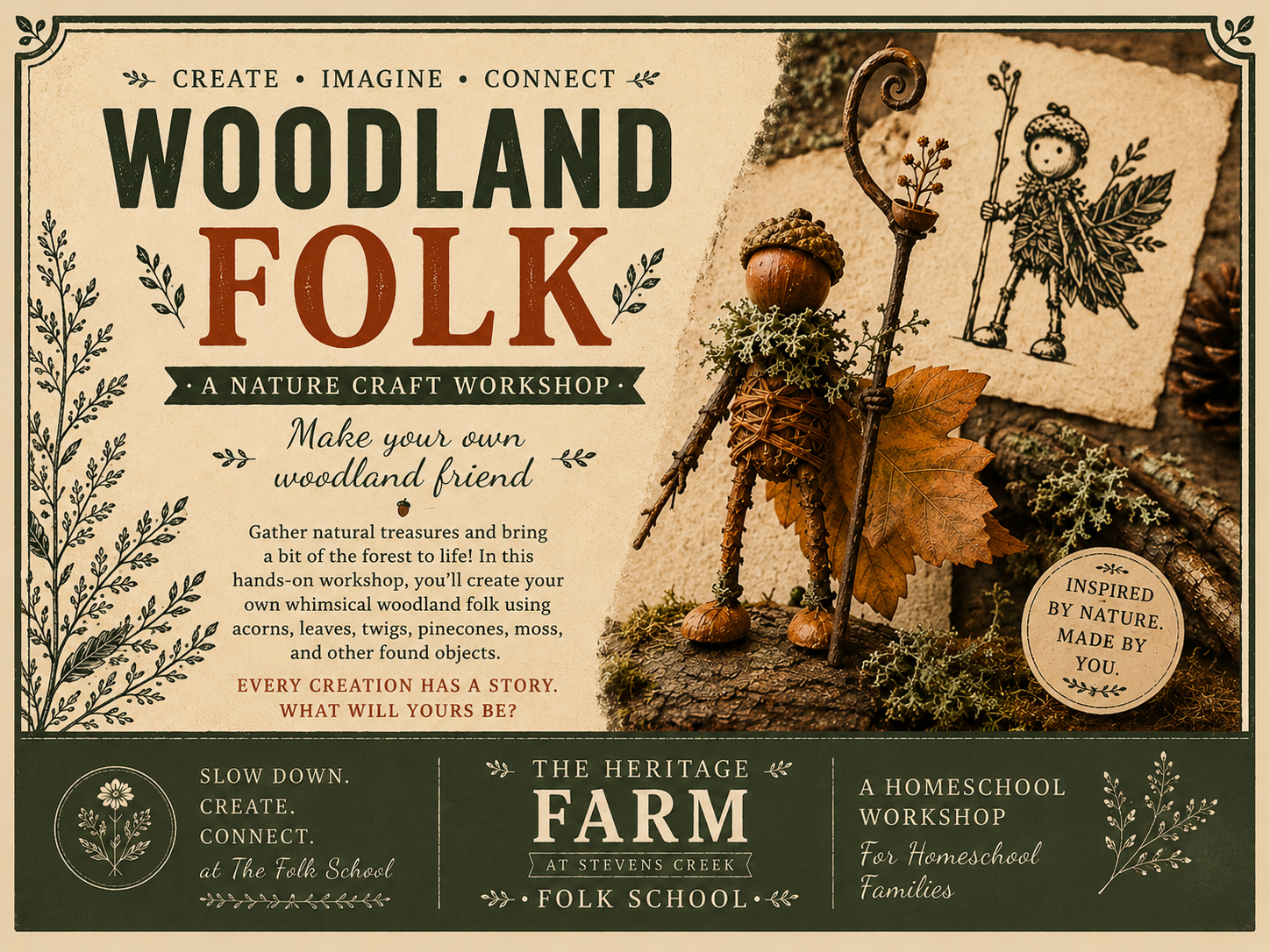 Woodland Folk -  January 14, 2027 (2:00PM-4:30PM) For Homeschool Familes