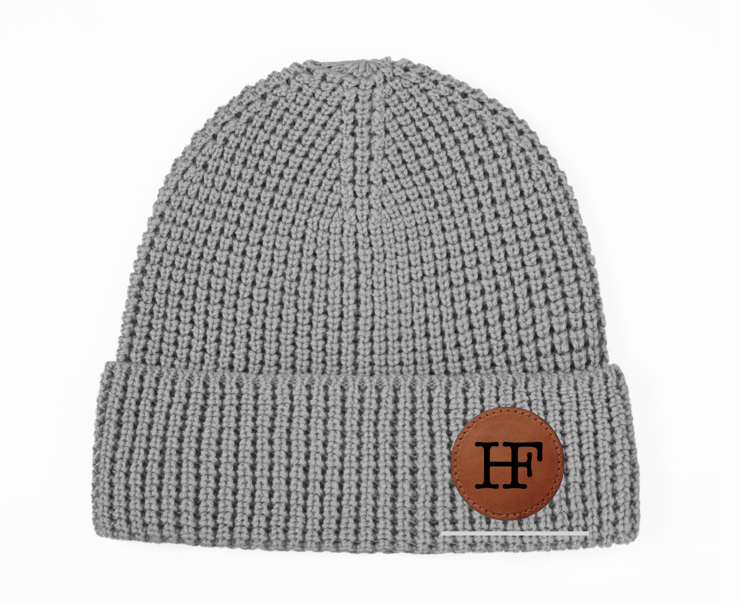 Adult Gray Beanie - Round HF