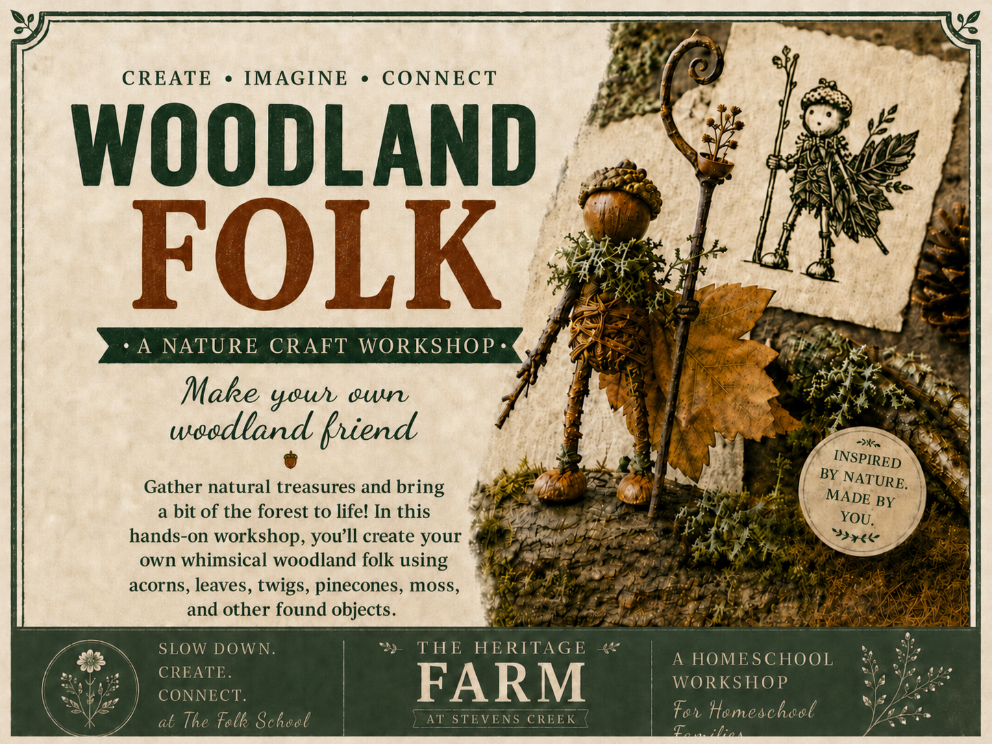 Woodland Folk (Fun for all Ages) <br></br>January 14, 2027 (Select Morning or Afternoon Session)