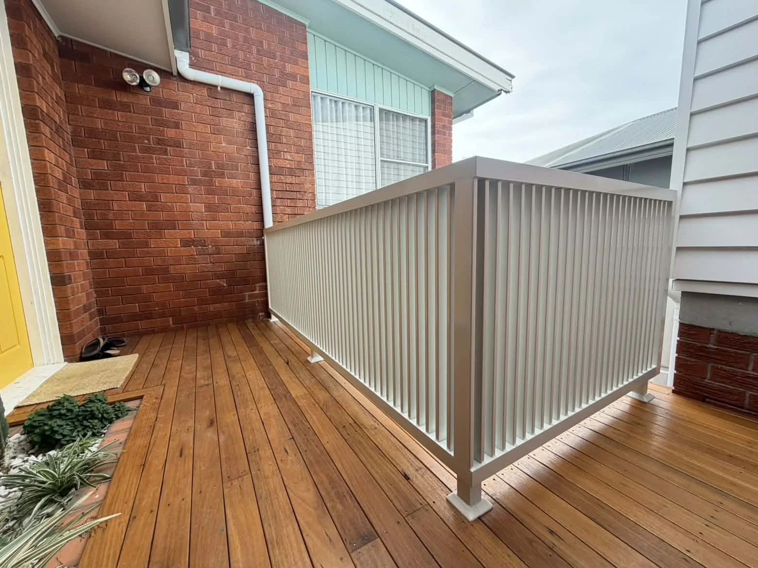 Custom fabricated alloy balustrade