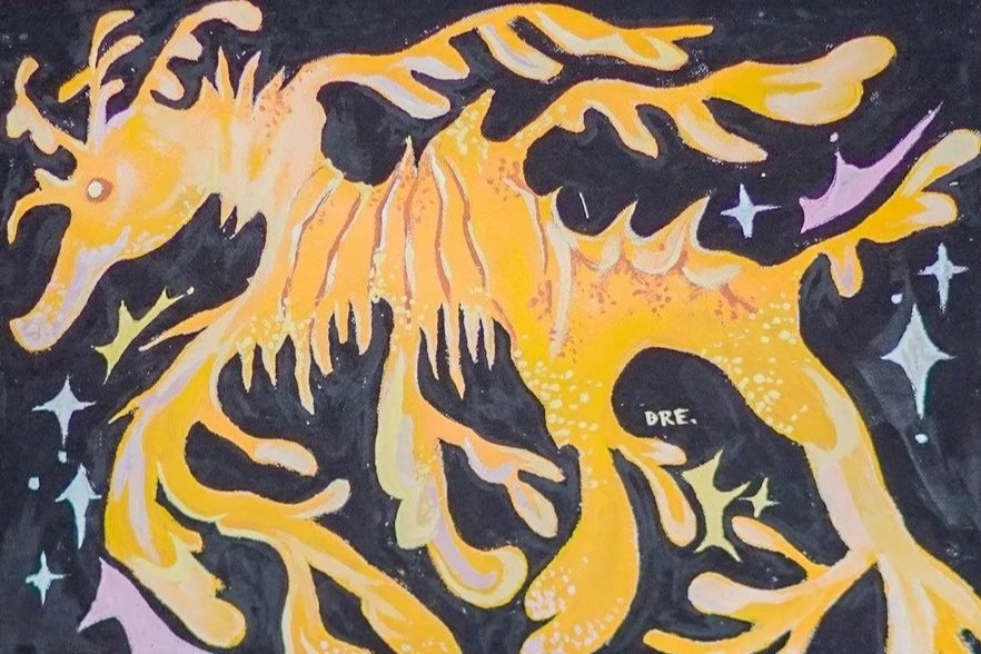 Leafy Seadragon painting by Breanna Jose, Philippines.