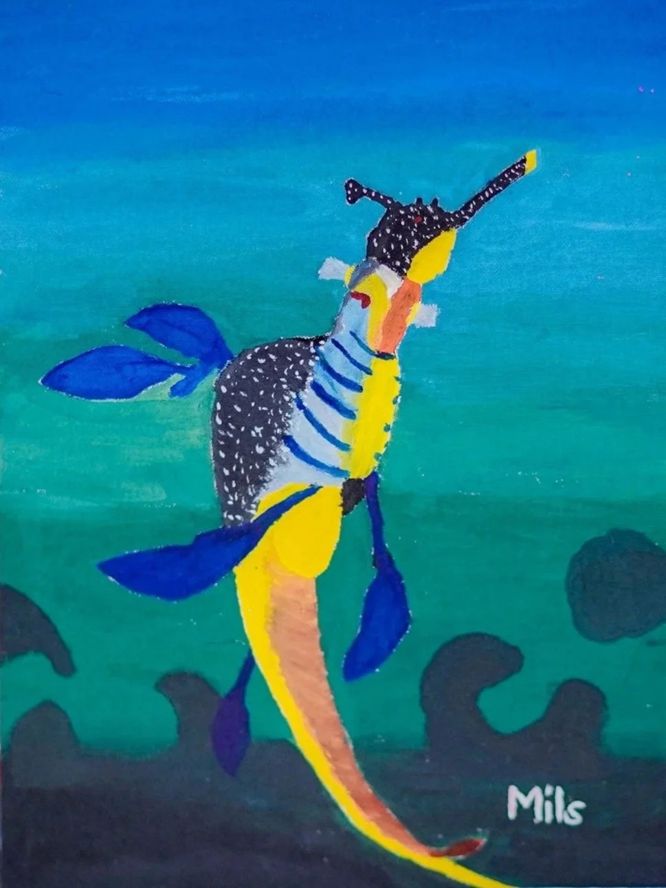Iconic Fish painting by Milsworth Ellare, Philippines.