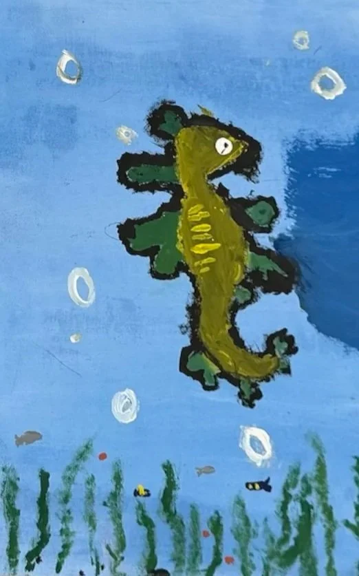 Seadragon painting by JV trugillo, Philippines.
