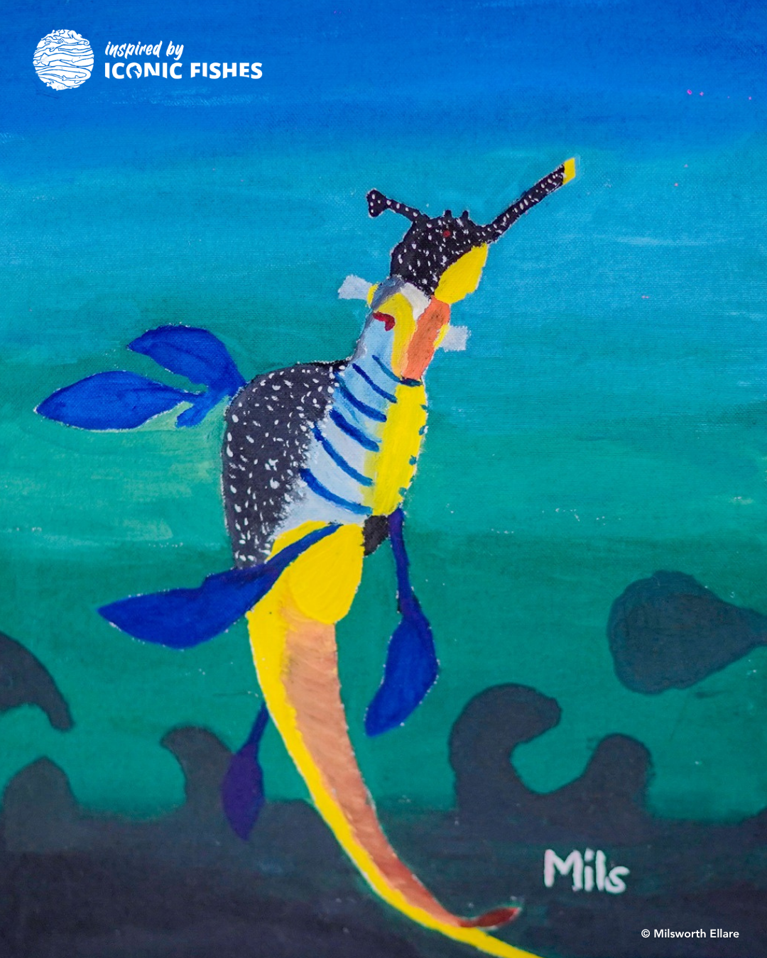 Seadragon painting by Milsworth Ellare