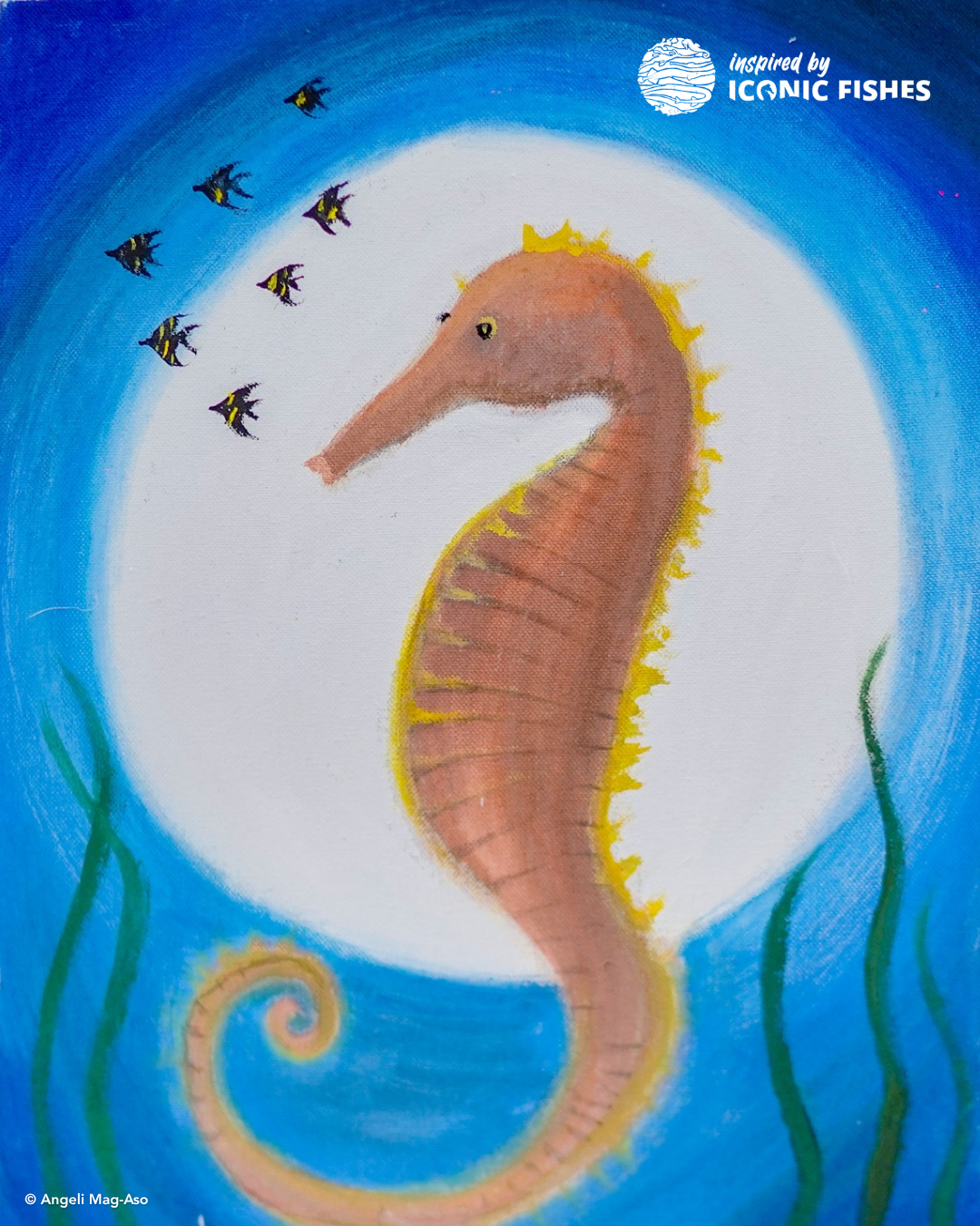 Seahorse painting by Angeli Mag-Aso