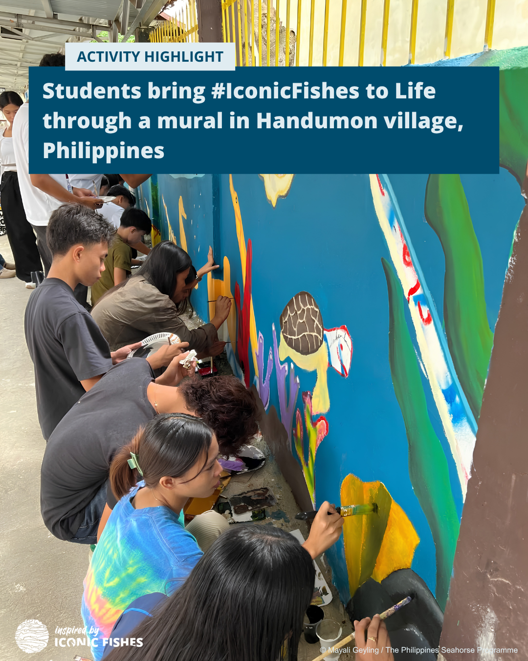 Mural inspired by iconic fishes in Bohol, Philippines