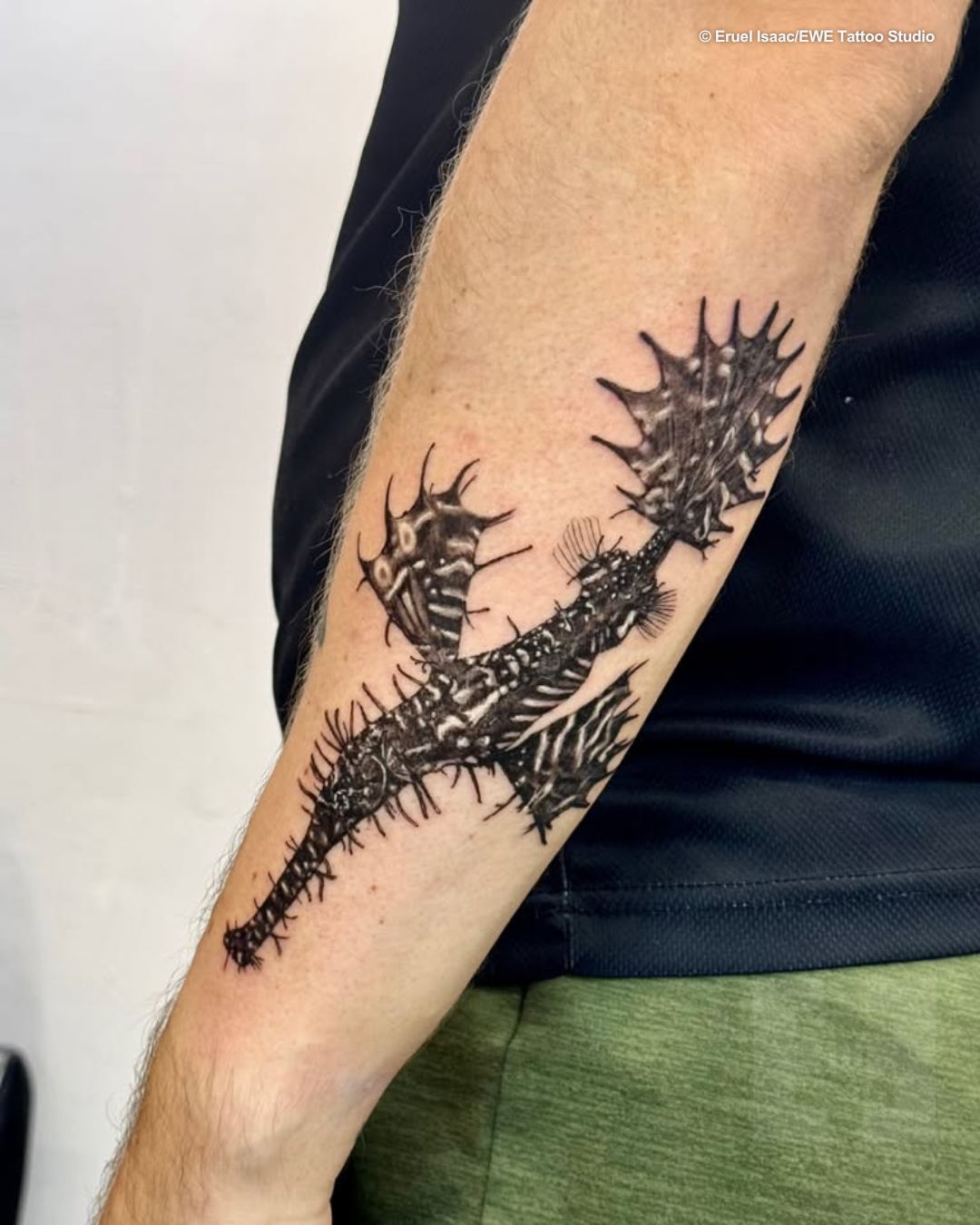Ghost pipefish tattoo by Eruel Isaac