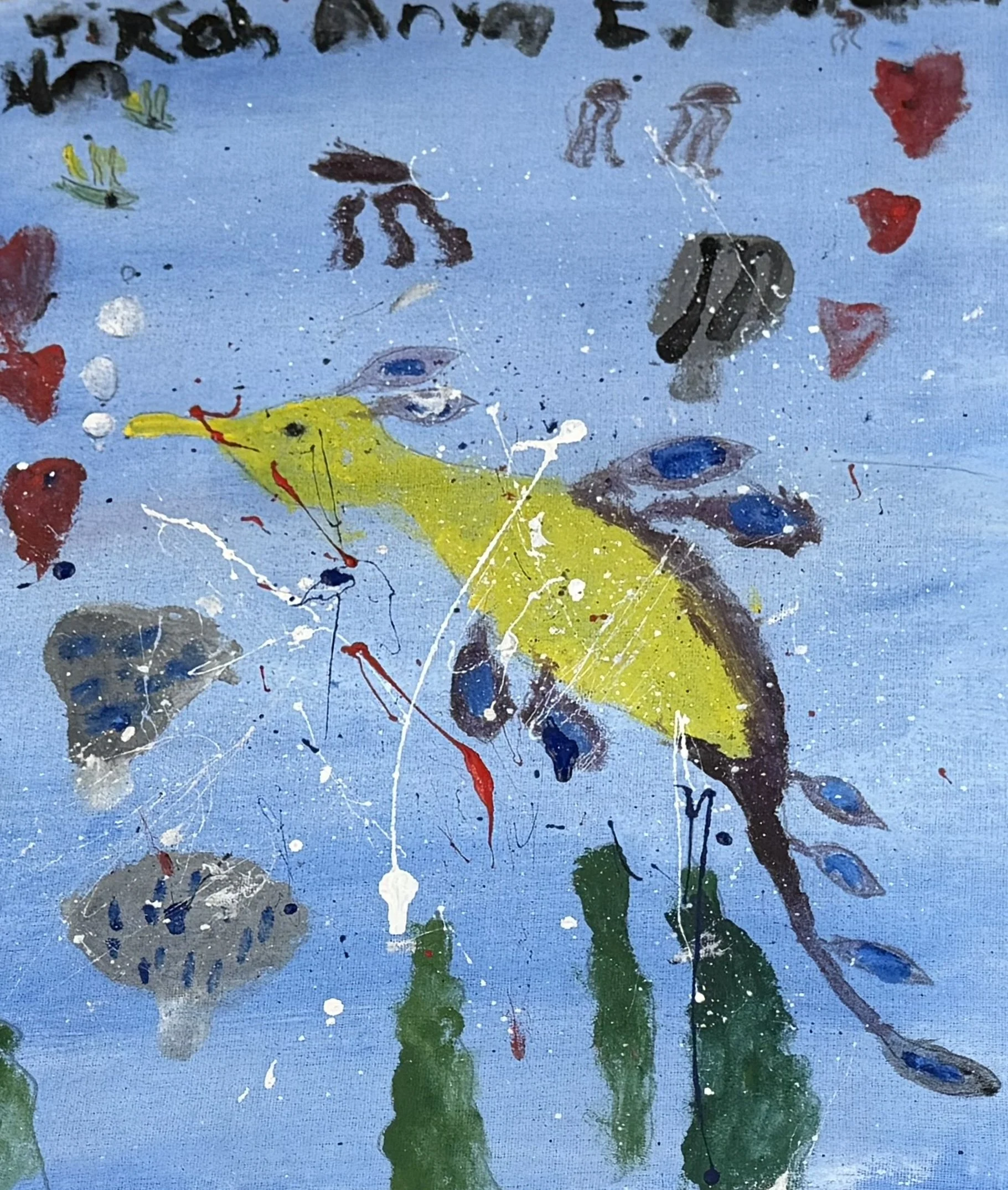 Iconic Fish painting by Tirzah Anya Miparanum, Philippines. 