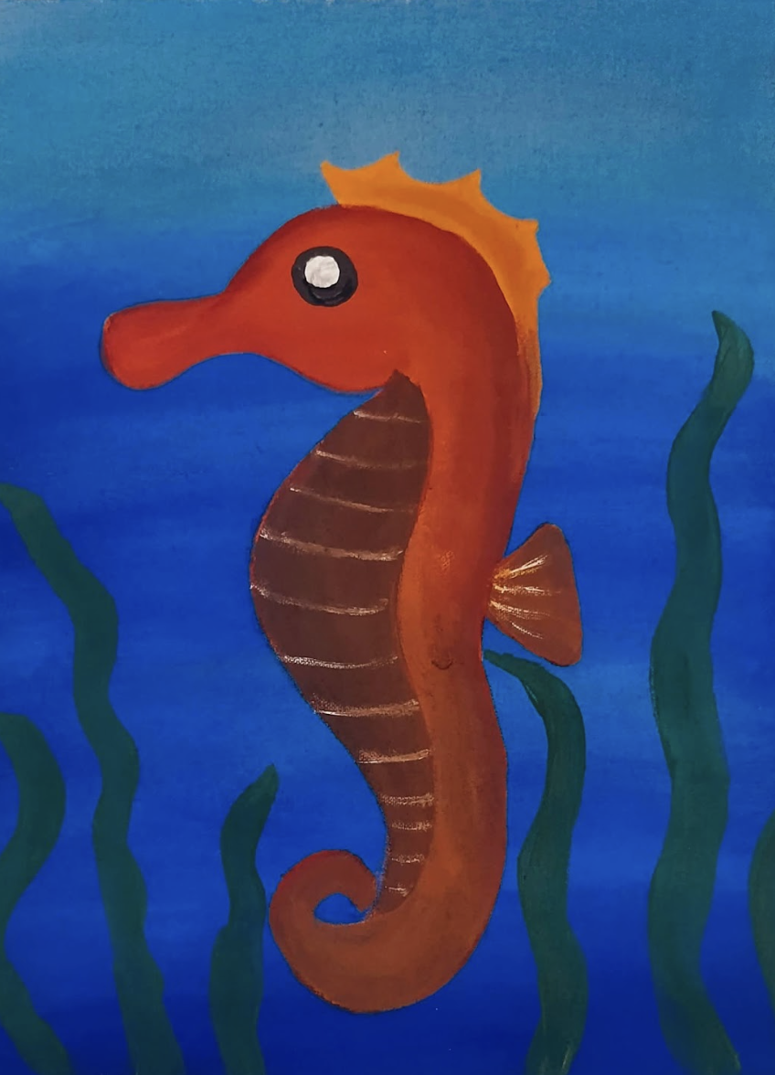 Seahorse Painting by Shaundy Clear Veloso, Philippines.