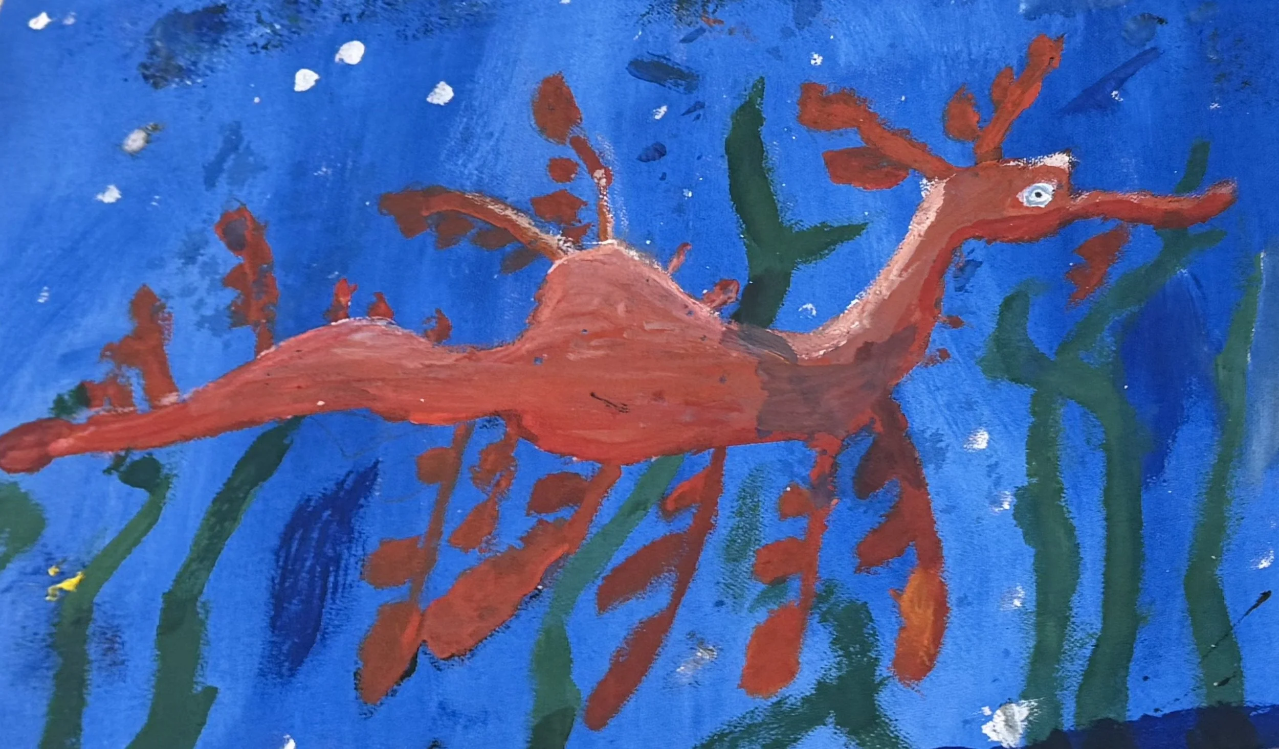Seadragon painting by Alex Miguel Embornas, Philippines.