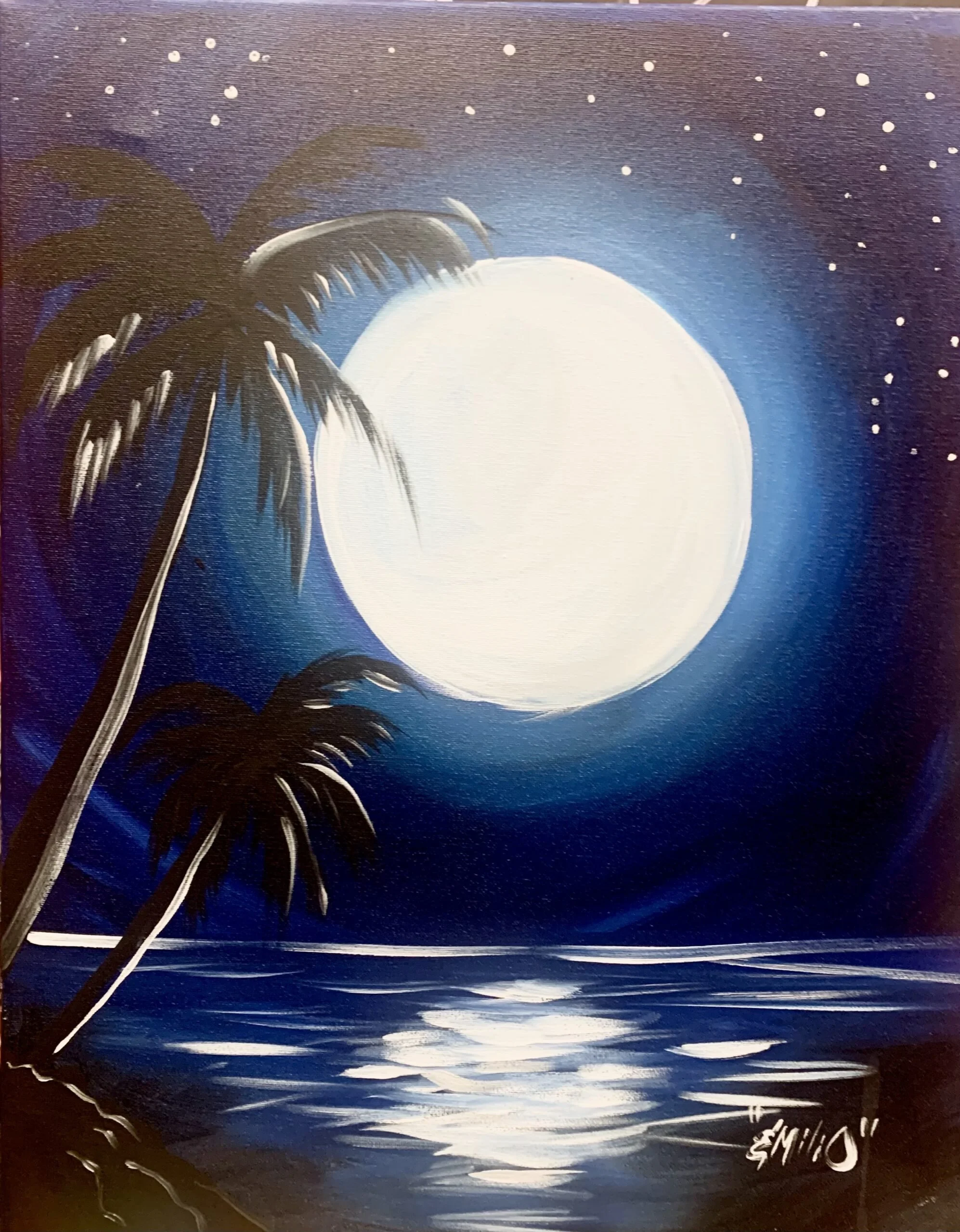PALM TREE MOONLIGHT