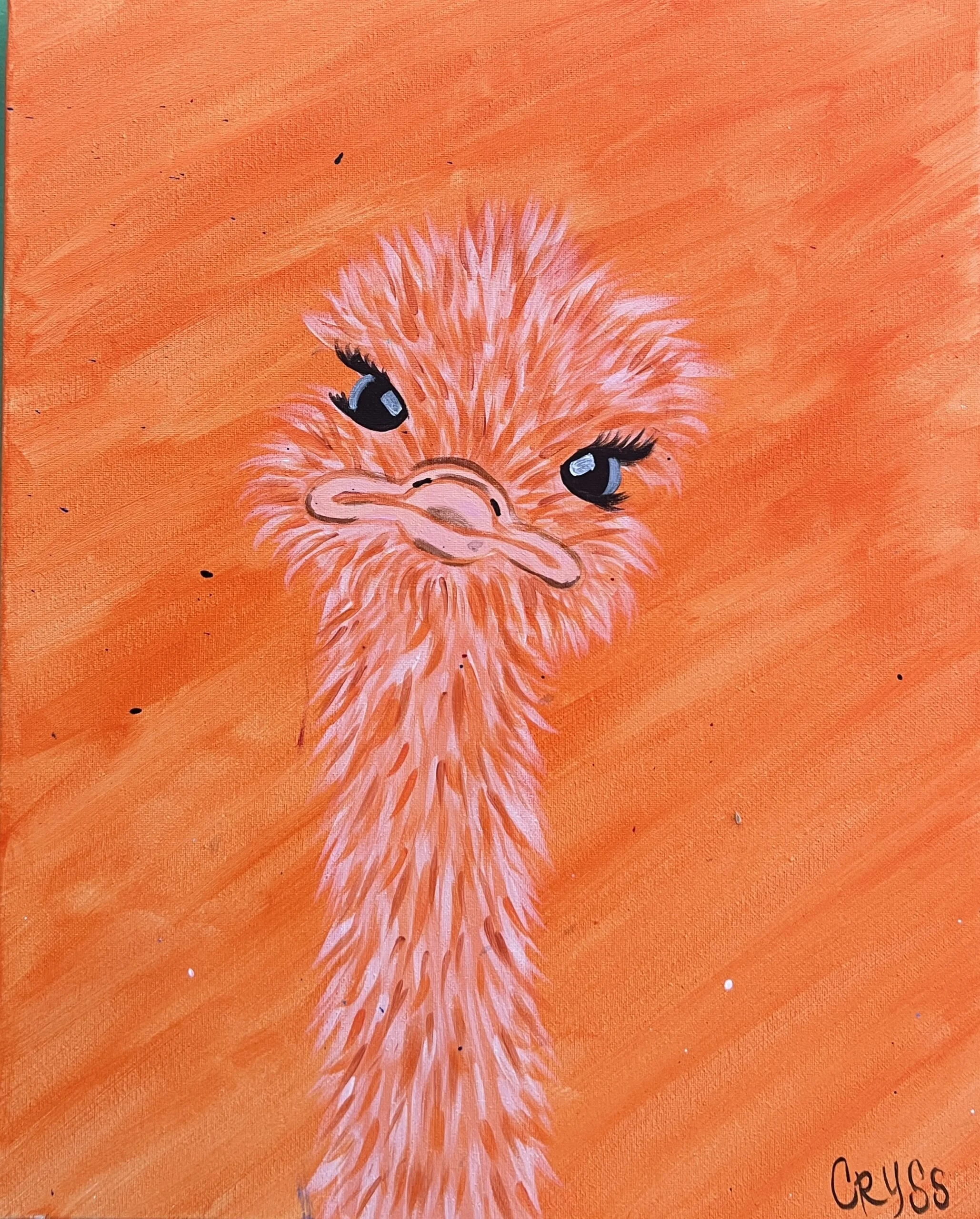 ORANGE OSTRICH