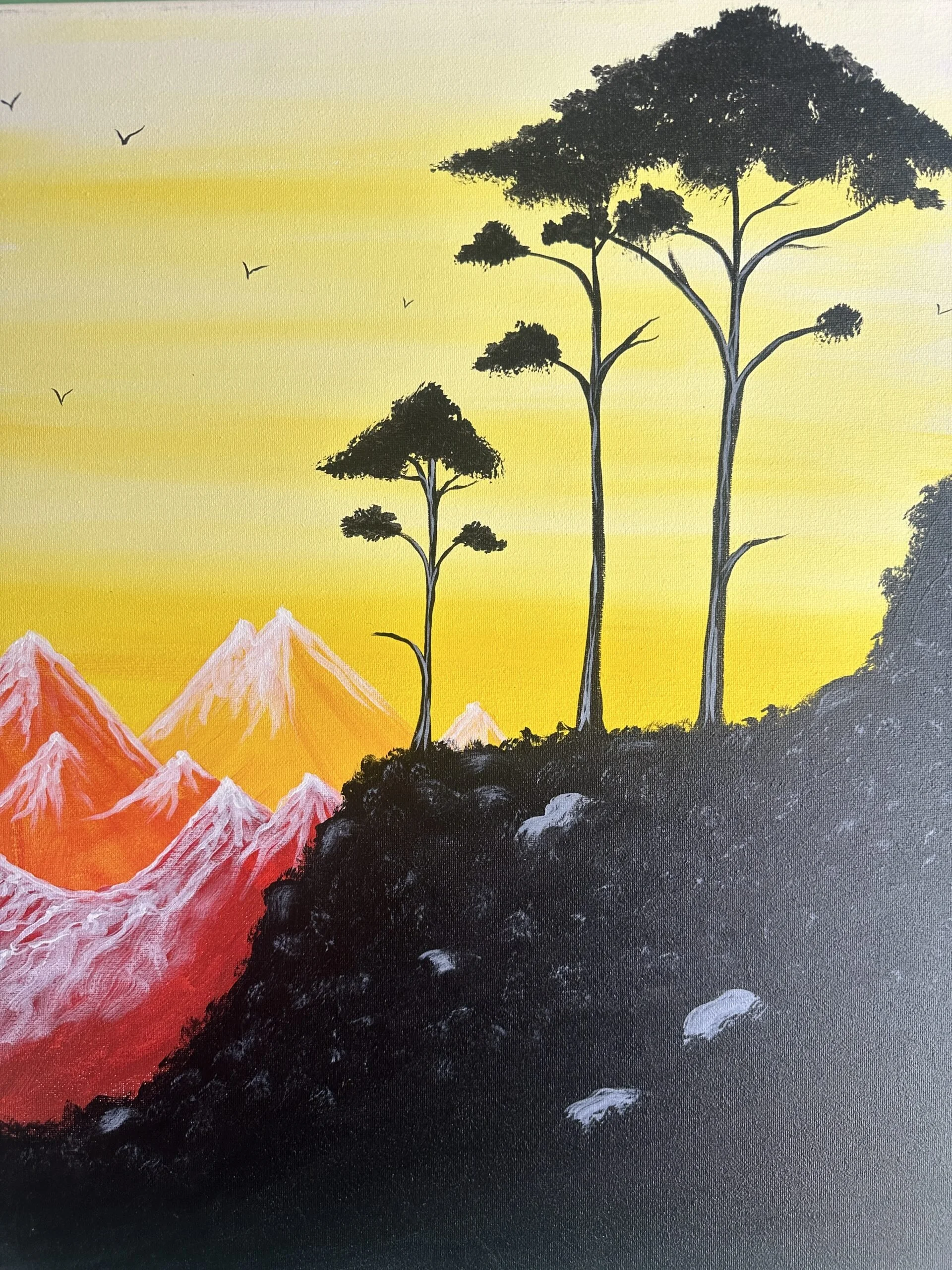 SUNSET TREES