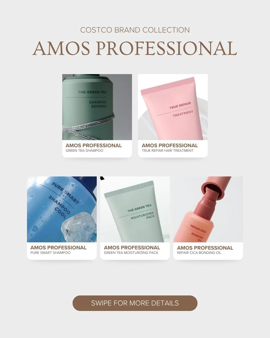 ✨ Costco Brand Collection: AMOS Collection ✨

What Other Brand Do You Want To See Hit Costco Shelves?! 🛒👇

Subscribe to Our Newsletter for More Deals and Exclusive Giveaways❗

#CostcoBeautyDeals #CostcoBeauty #BeautyProducts #HairCare #AMOS #Costco