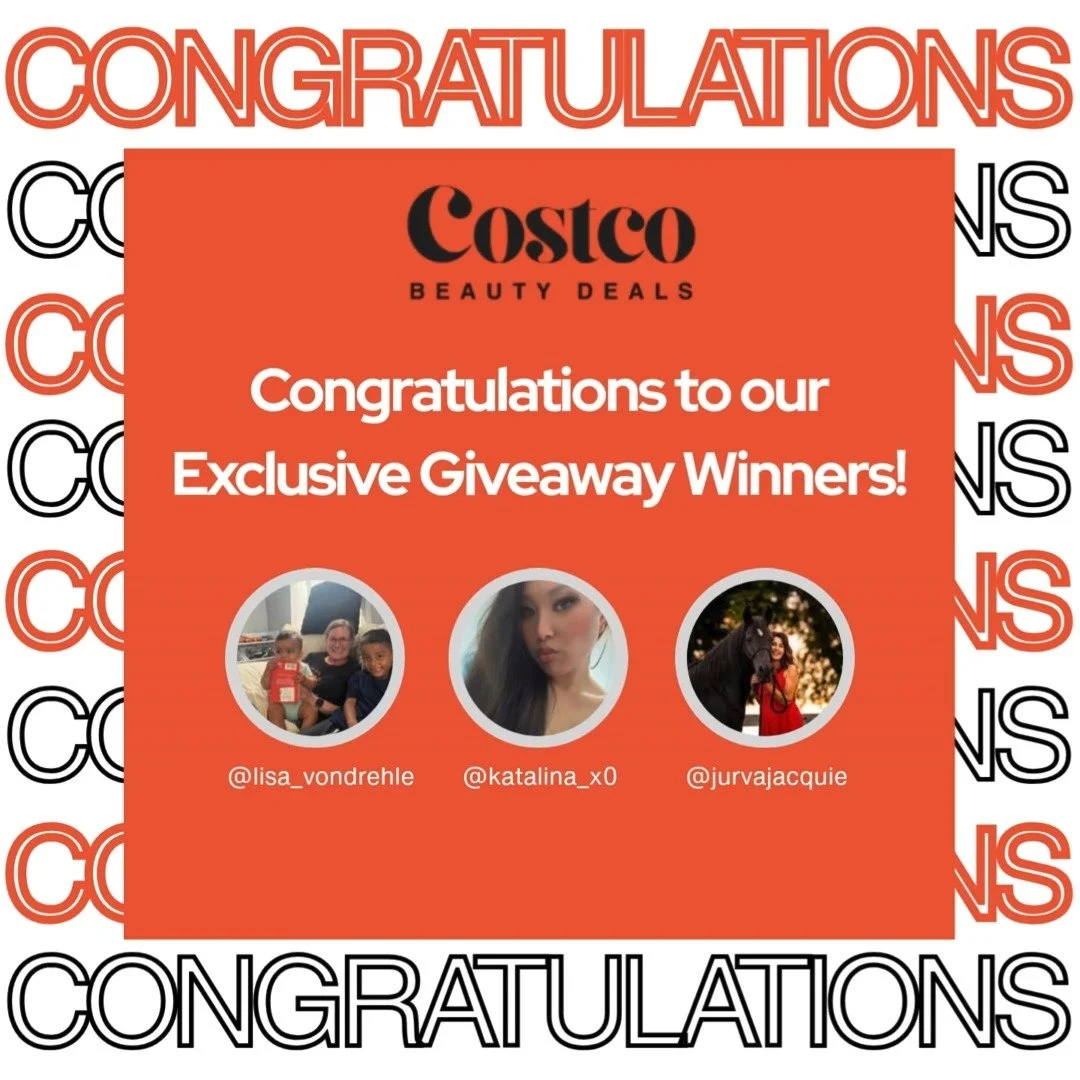 🎉✨ Here are the winners for our Exclusive Giveaway @lisa_vondrehle @katalina_x0 @jurvajacquie ! ✨🎉

Congratulations on winning our Exclusive Costco Beauty Deals Giveaway! 🛍💄 These beauty products from top Costco brands are all coming your way:

?
