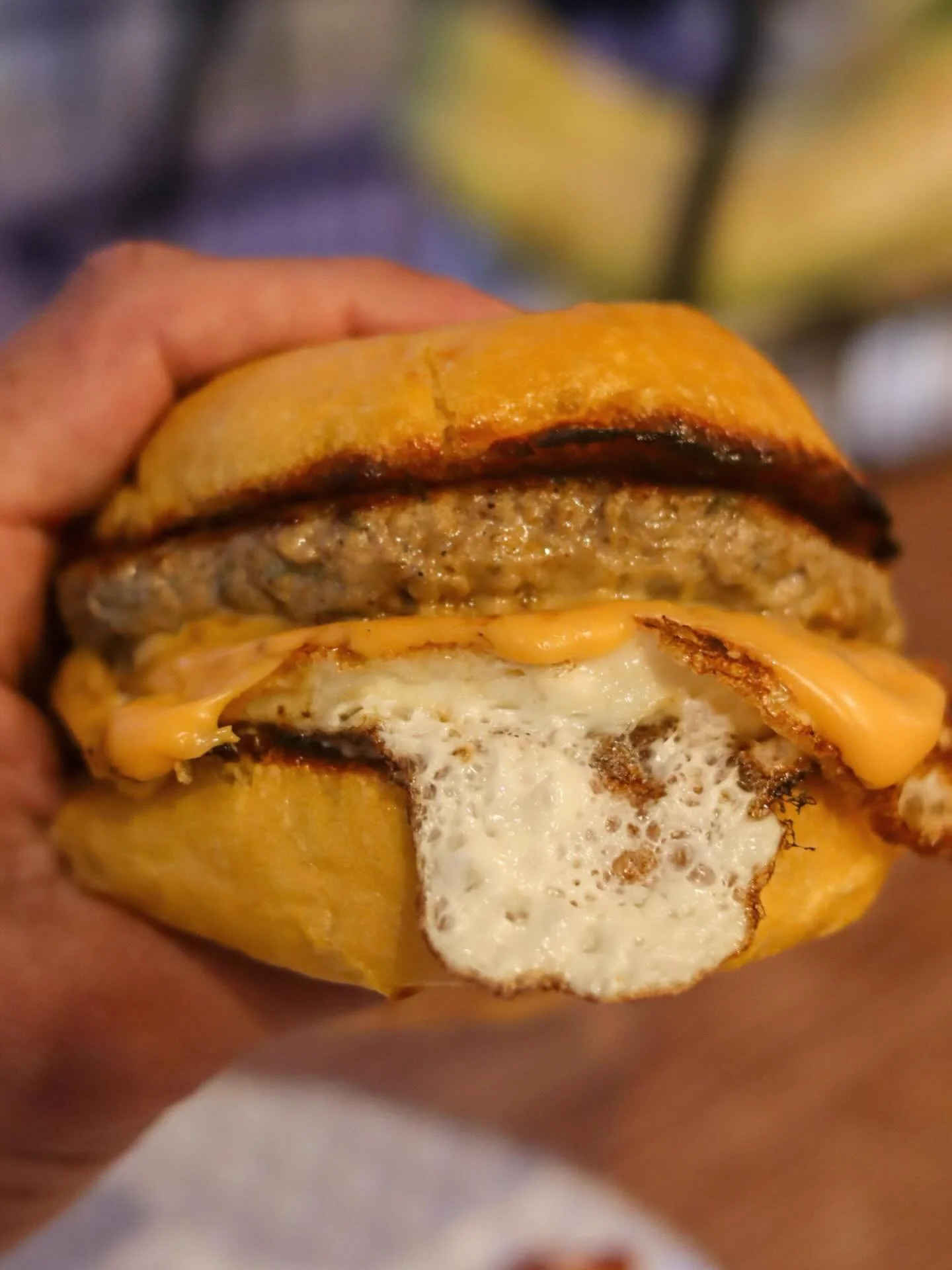 Back at @vistafarmersmarket_92081 tomorrow from 8am - 12pm
We know you have all been waiting for us for the last couple of weeks, but wait no longer

We know you&rsquo;re waiting to dig into this maple turkey sausage and egg burger!!