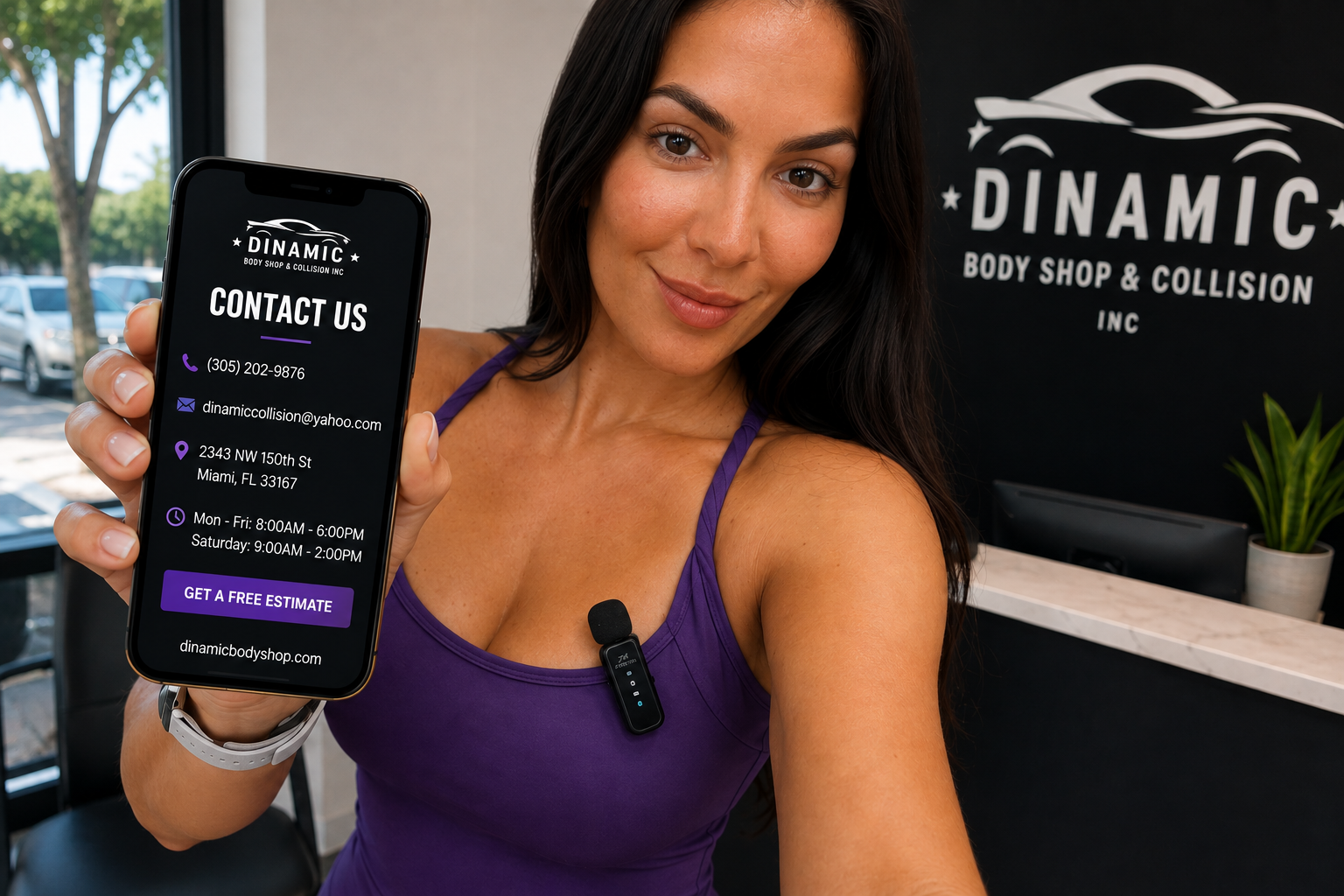 Dinamic Body Shop & Collision contact information for auto body and collision repair in Opa-Locka, Florida.