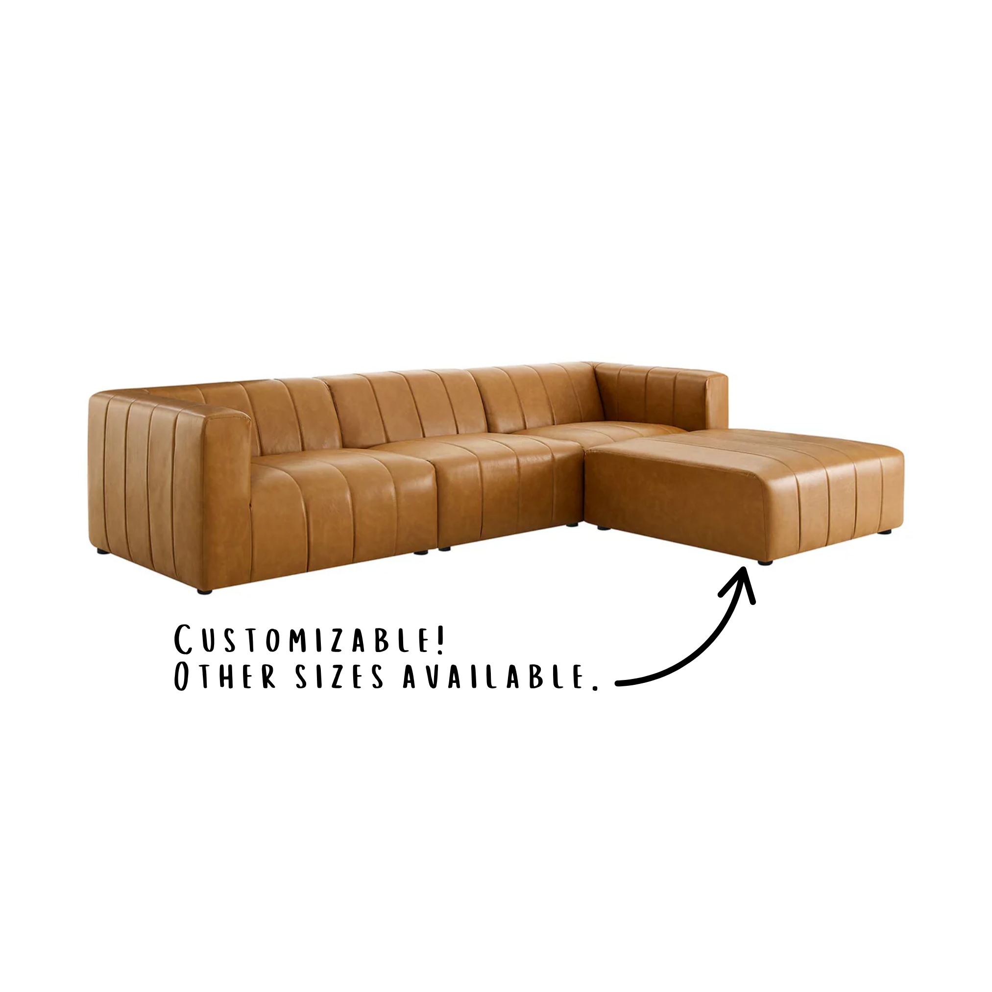BARTLETT LEATHER SECTIONAL