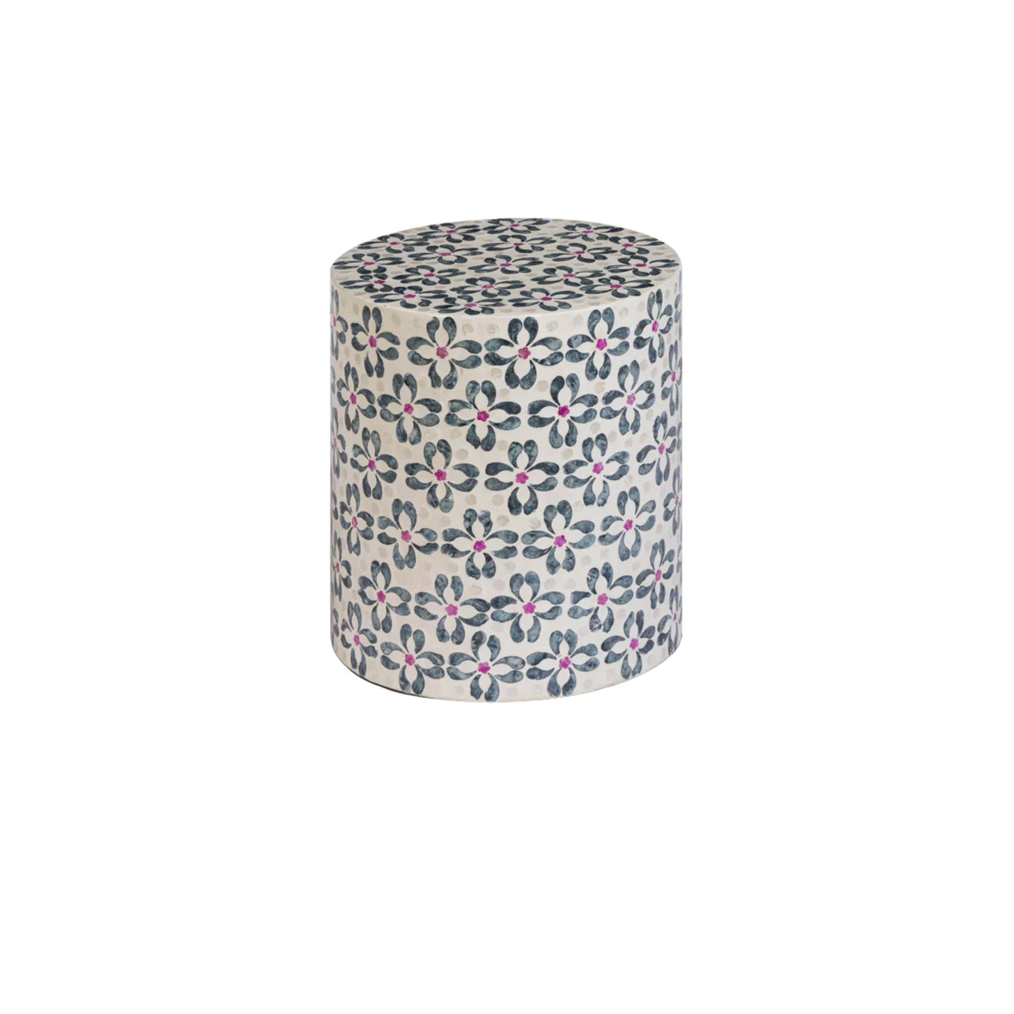 LORNA CAPIZ SHELL ACCENT STOOL