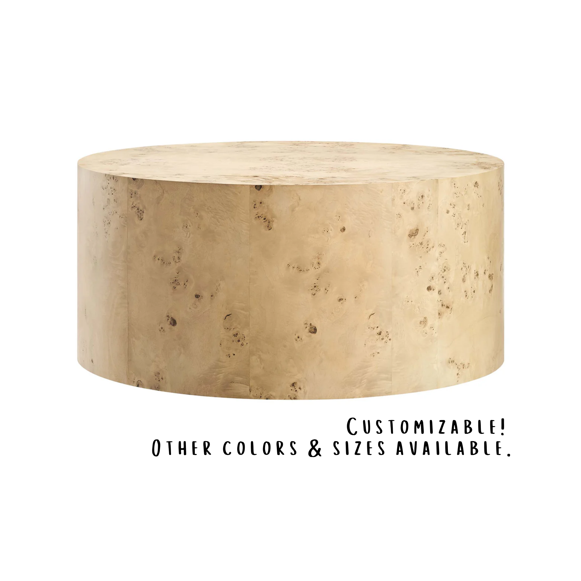 COSMO BURL WOOD COFFEE TABLE