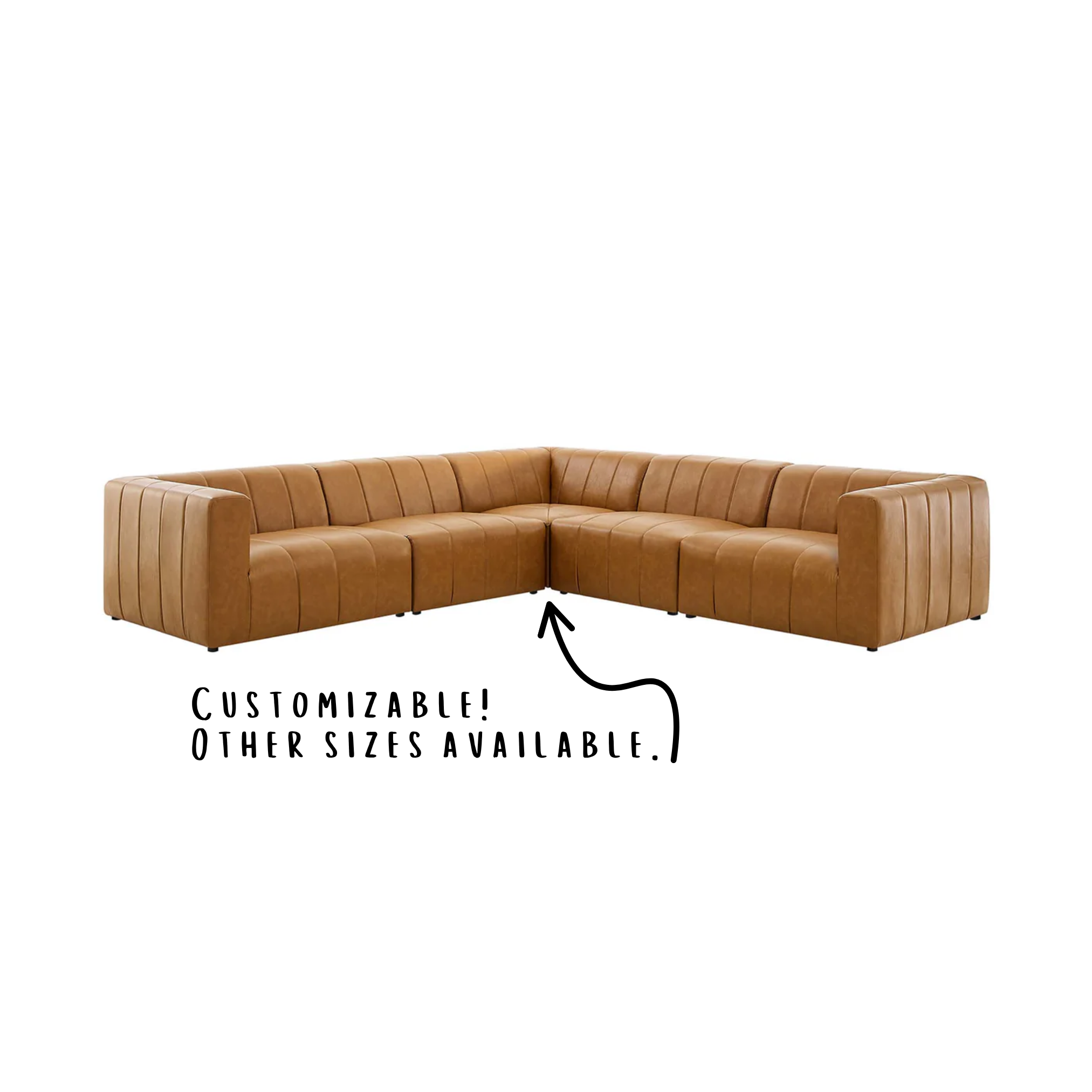 BARTLETT LEATHER SECTIONAL