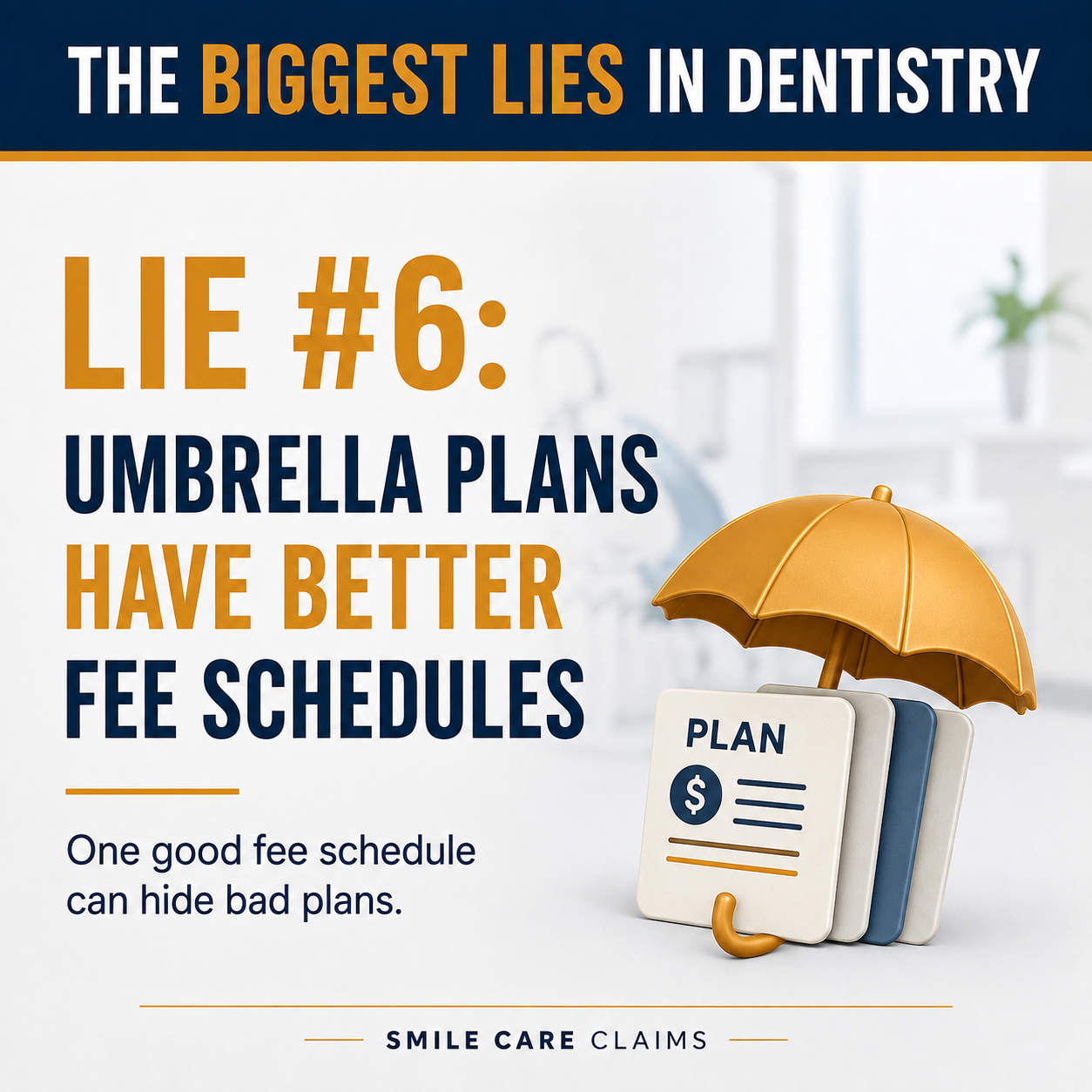 Lie #6: Umbrella Plans Have Better Fee Schedules