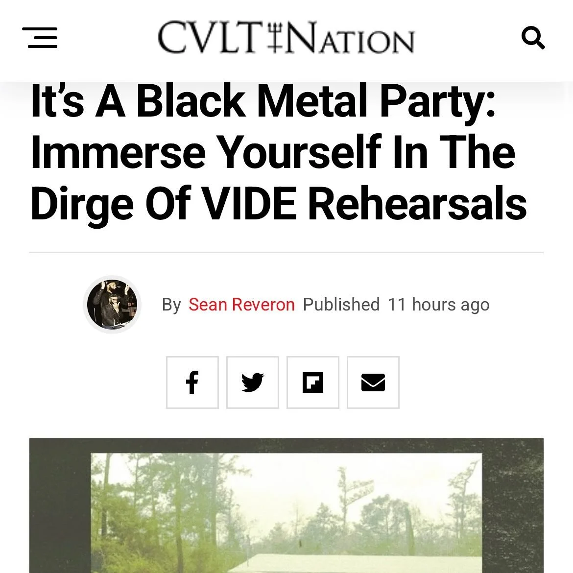 Thank you so much @cvltnation for the kind words and support. Rehearsals is out now on bandcamp only. Physical release next.