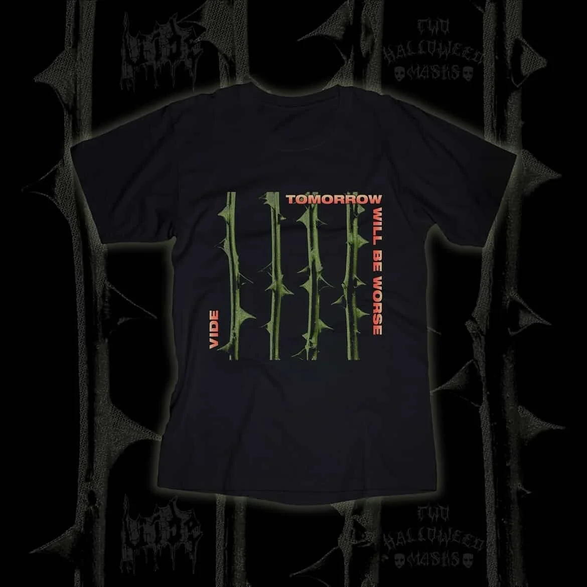 Limited edition Halloween shirt for the Halloween show. Available only at the show. Leftovers go online after. Thank you @twohalloweenmasks for the help on this one.