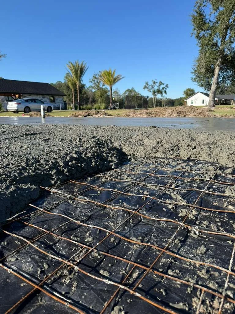 the type of pickleball court concrete foundations that backyard pickleball builders offers in their pickleball court builds