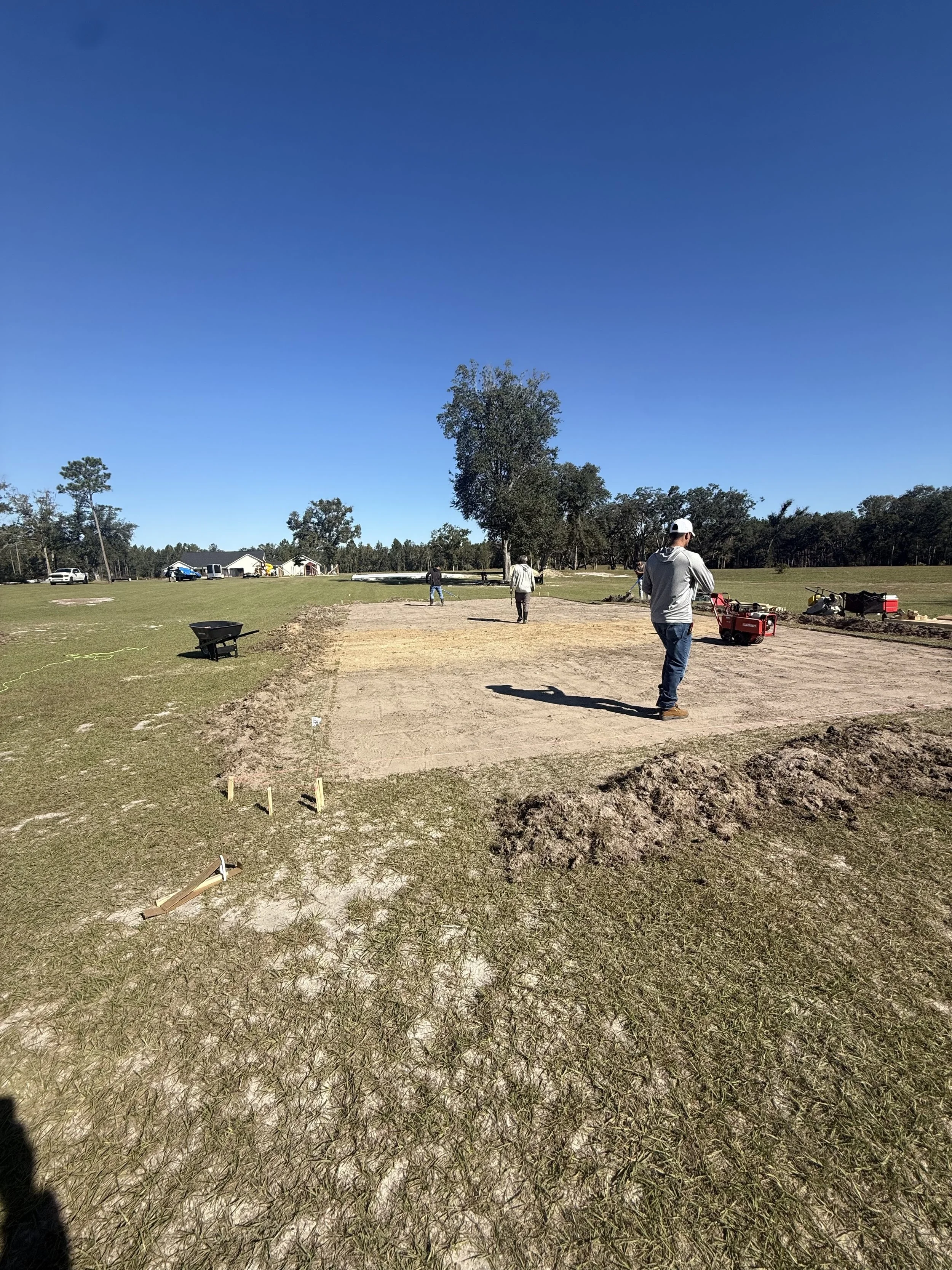 the type of pickleball court asphalt foundations that backyard pickleball builders offers in their pickleball court builds