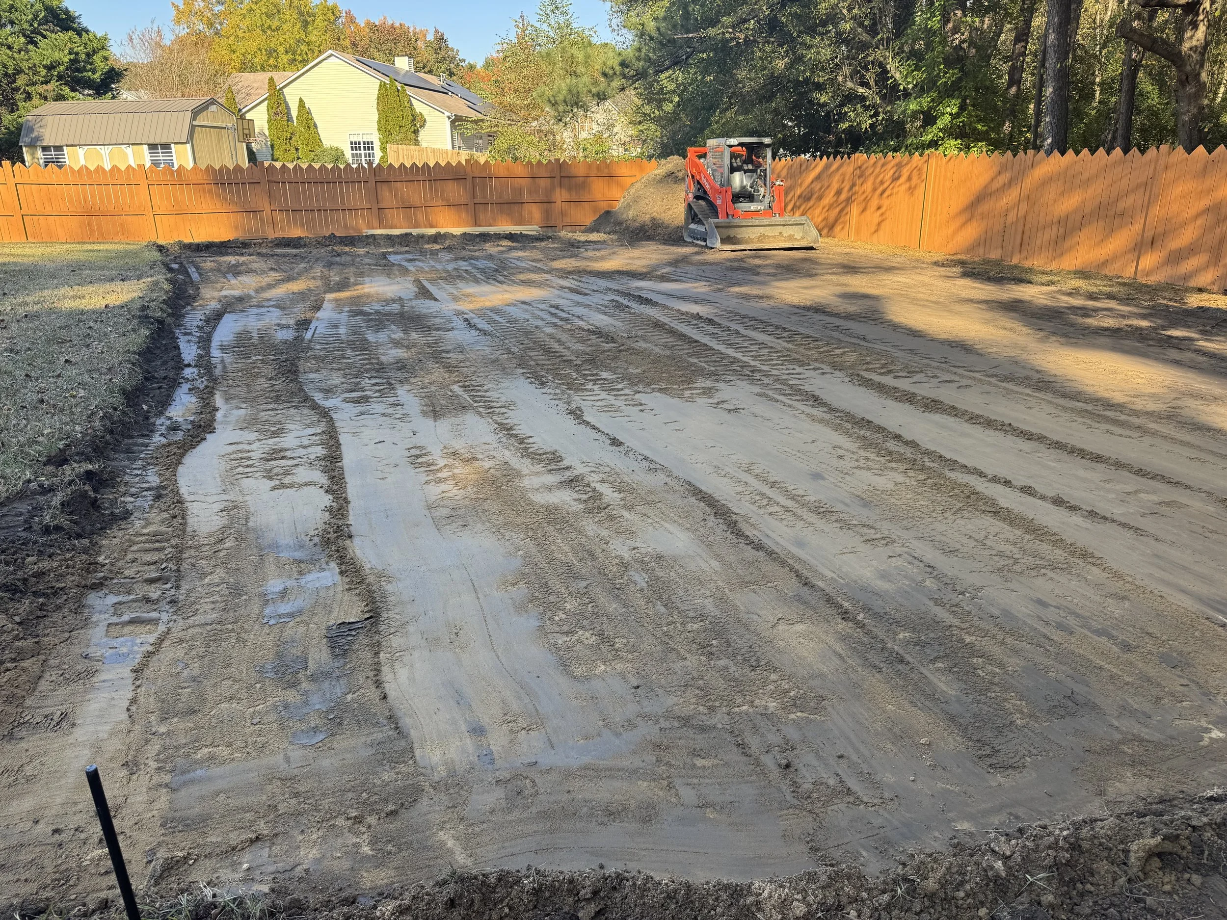 the site preparation and grading of pickleball court projects that backyard pickleball builders offers in their pickleball court builds