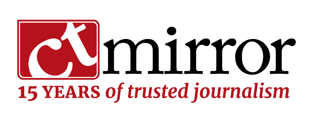 The image features a logo with a red background and white lowercase 'ct' initials inside a white outlined rectangle. To the right, there is black text reading 'Columbus Dispatch' and red text underneath that says '15 YEARS of trusted journalism'.