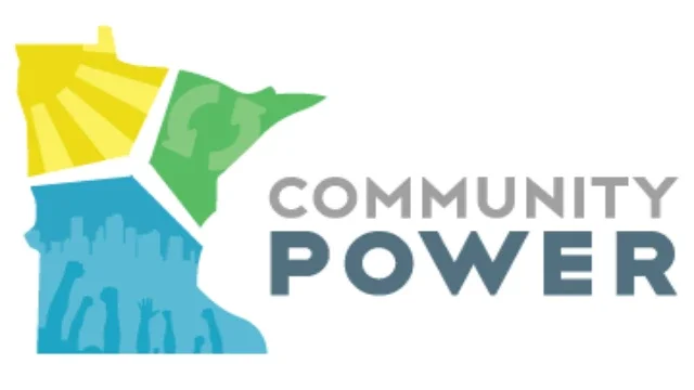 Map of California divided into four colored sections with the words 'Community Power' to the right.