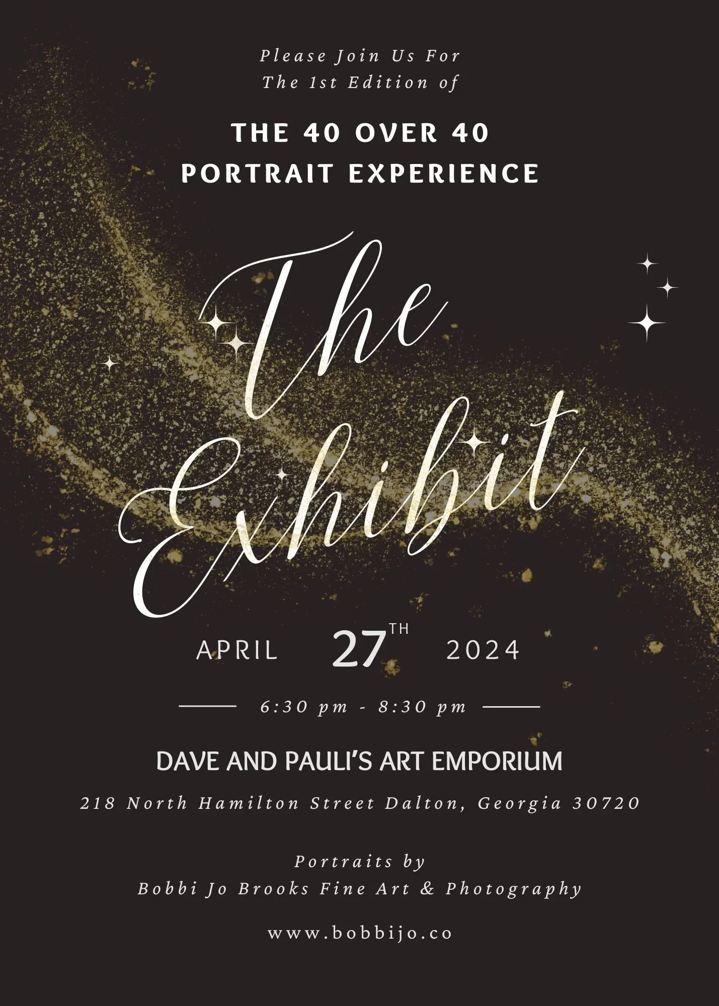 Announcing the 40 Over 40 Portrait Exhibit in Dalton, GA | Celebrating Women 40, 50, 60, and 70+ Through Empowering Photography APril 2024