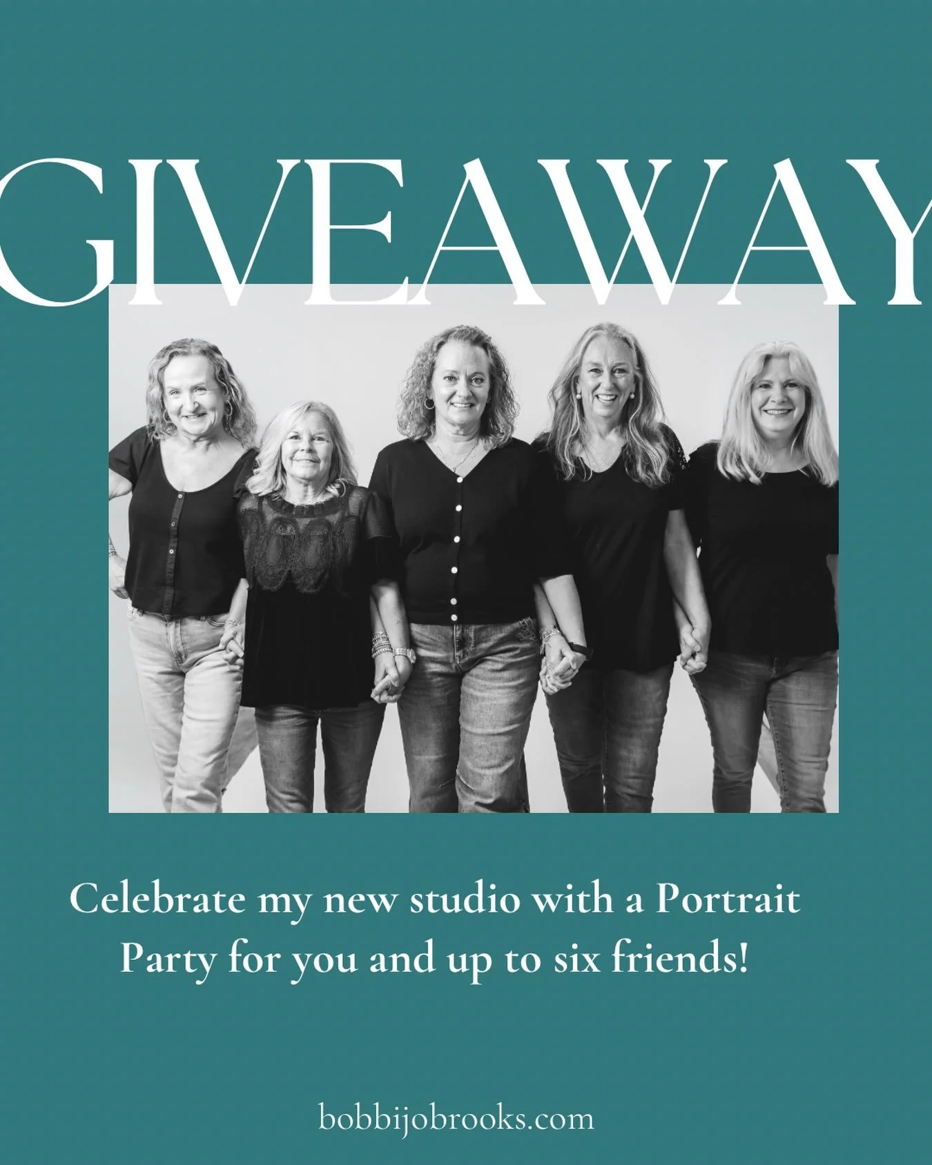 Giveaway closed ##🎉 GIVEAWAY TO CELEBRATE MY NEW STUDIO!

Ladies, win a Portrait Party for you and up to six of your girlfriends at Bobbi Jo Brooks Fine Art &amp; Photography @bobbi.jo.brooks.photo in Dalton!

A Portrait Party brings your favorite w