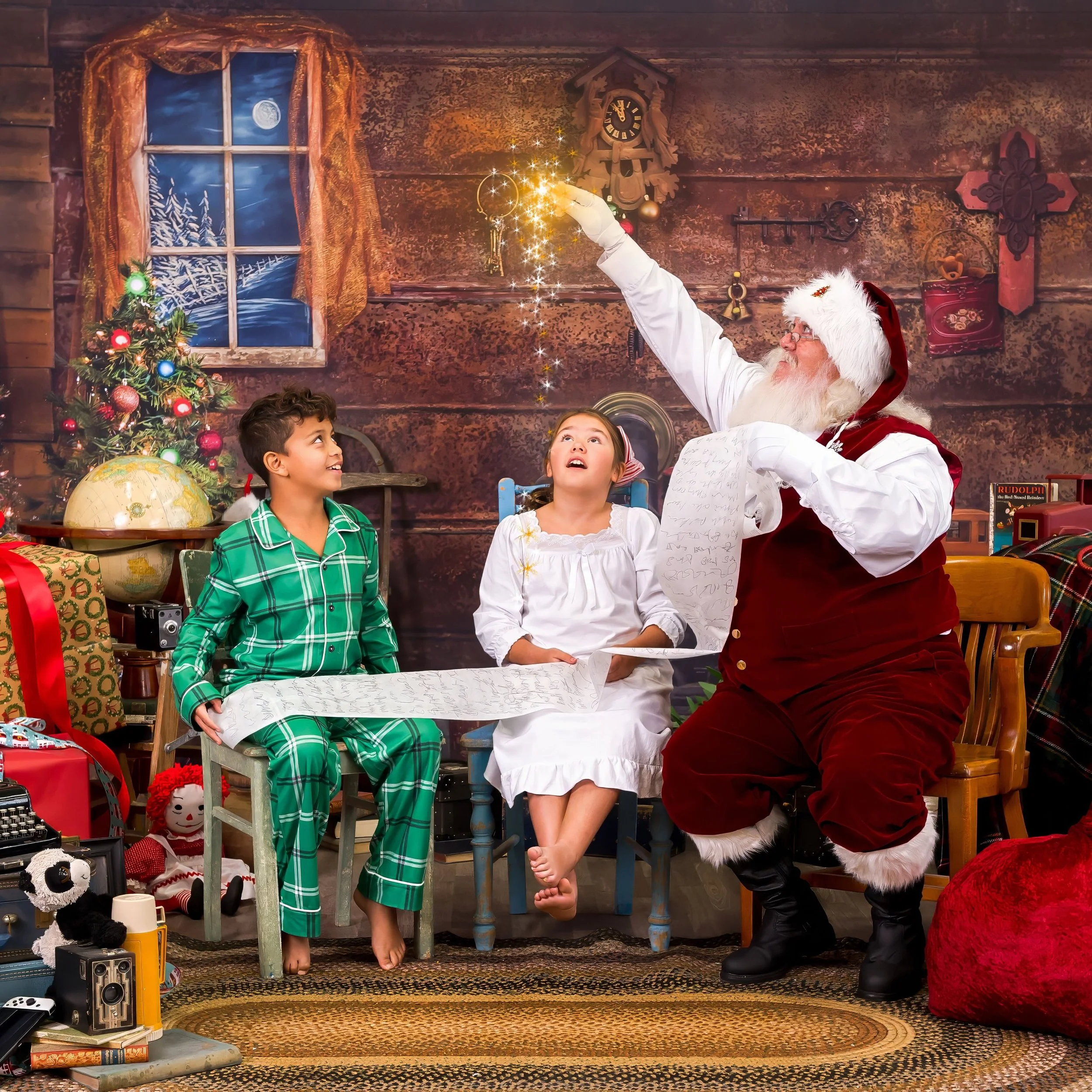 What if visiting Santa wasn&rsquo;t something your child had to rush through? 

No long lines. No hurried introductions. No pressure to smile at the camera.

Instead, imagine an entire Christmas adventure created just for your family.

Your child has