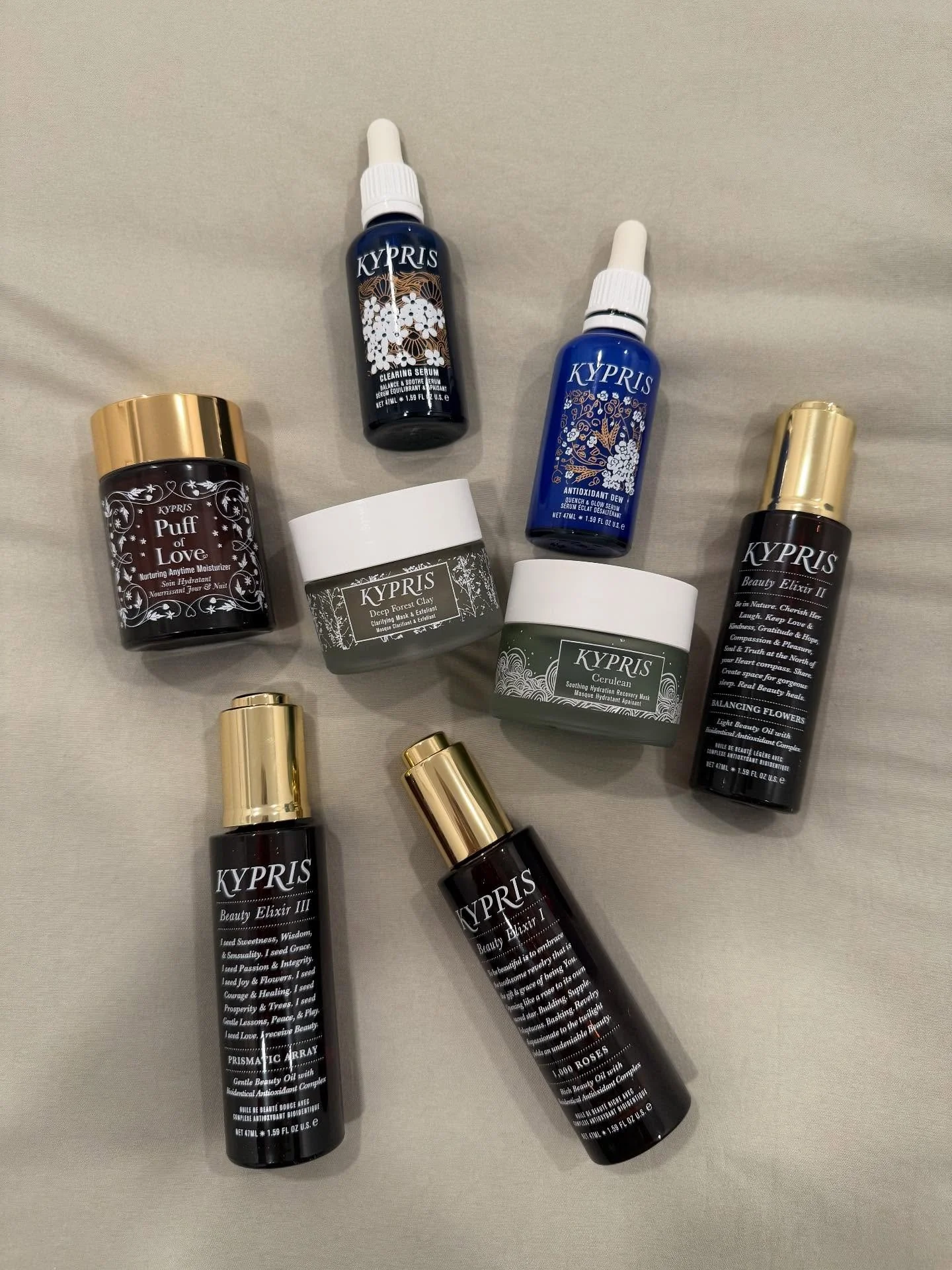 Meet Kypris: where science meets spirit

Founded on the belief that your skin deserves high-performance care and ethical integrity. Organic and wild-crafted botanicals, sustainable sourcing, cruelty-free + vegan formulations, with textures and scents